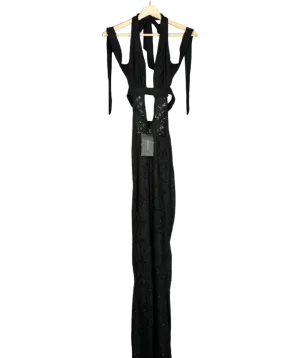Outcast Black Suede Lace Jumpsuit UK XS
