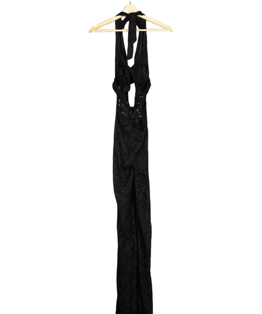 Outcast Black Suede Lace Jumpsuit UK XS