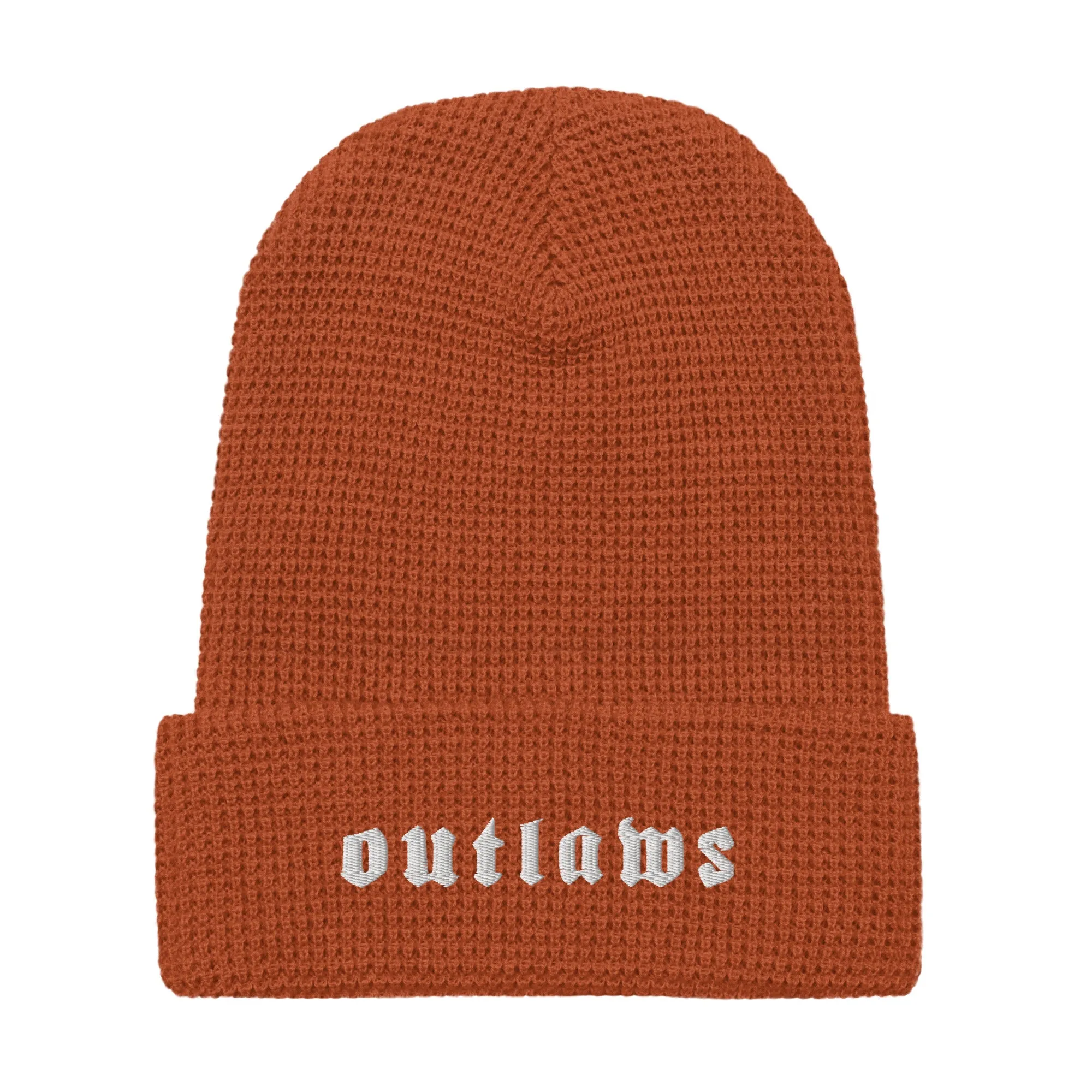 Outlaws White Waffle beanie