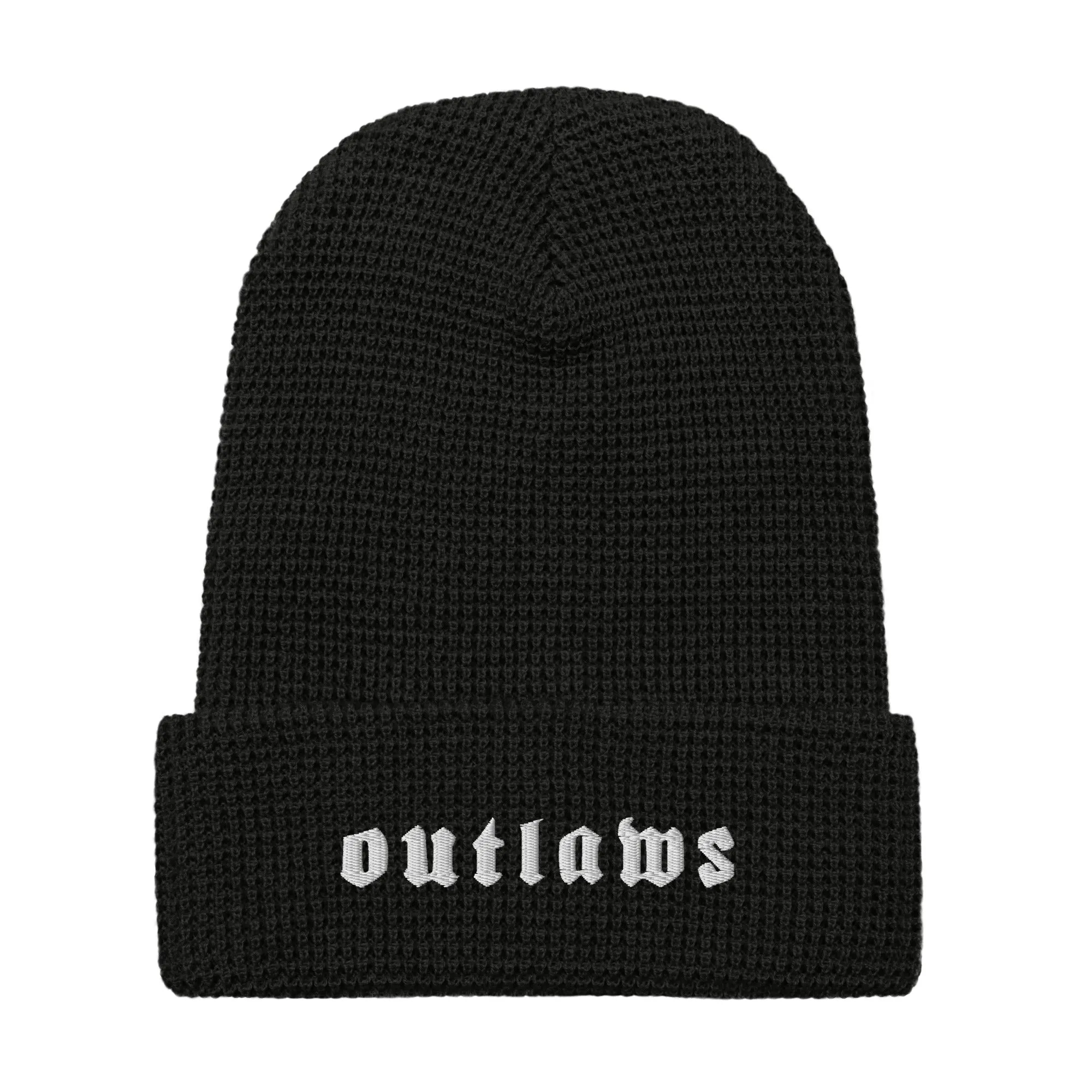 Outlaws White Waffle beanie