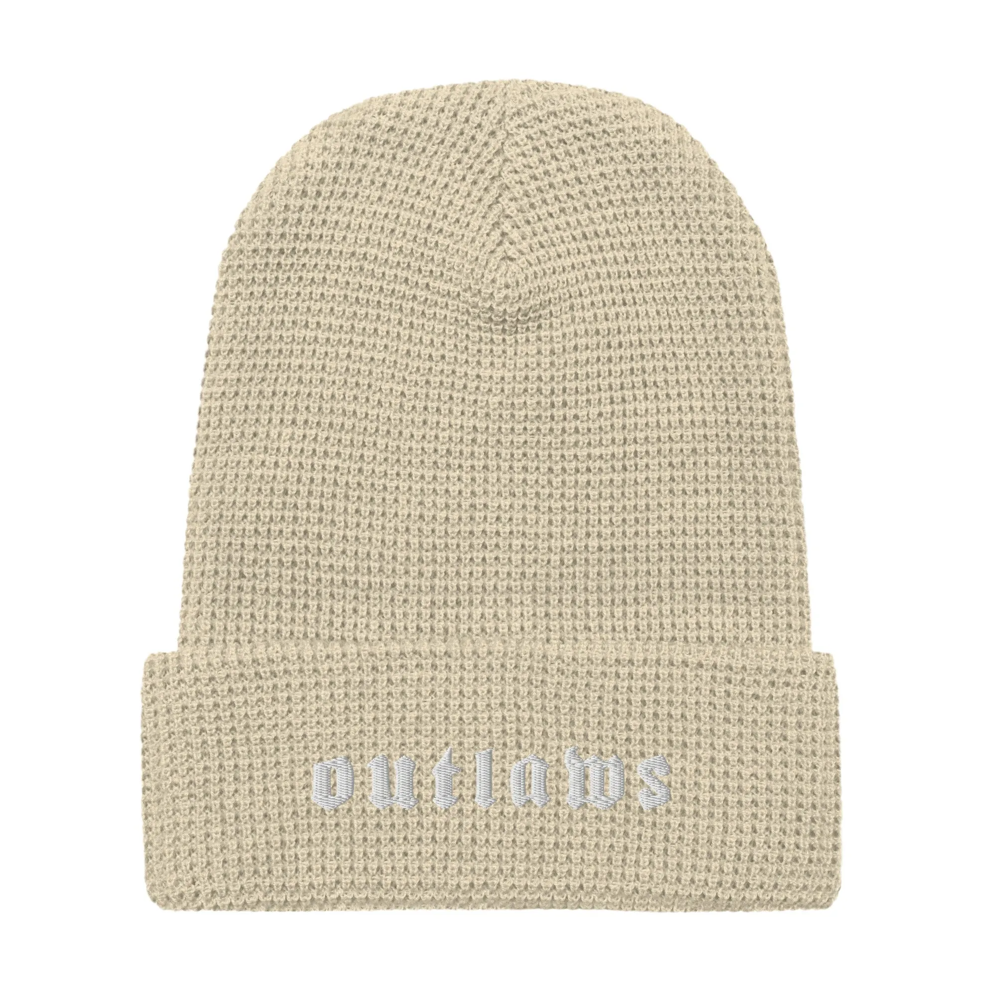 Outlaws White Waffle beanie