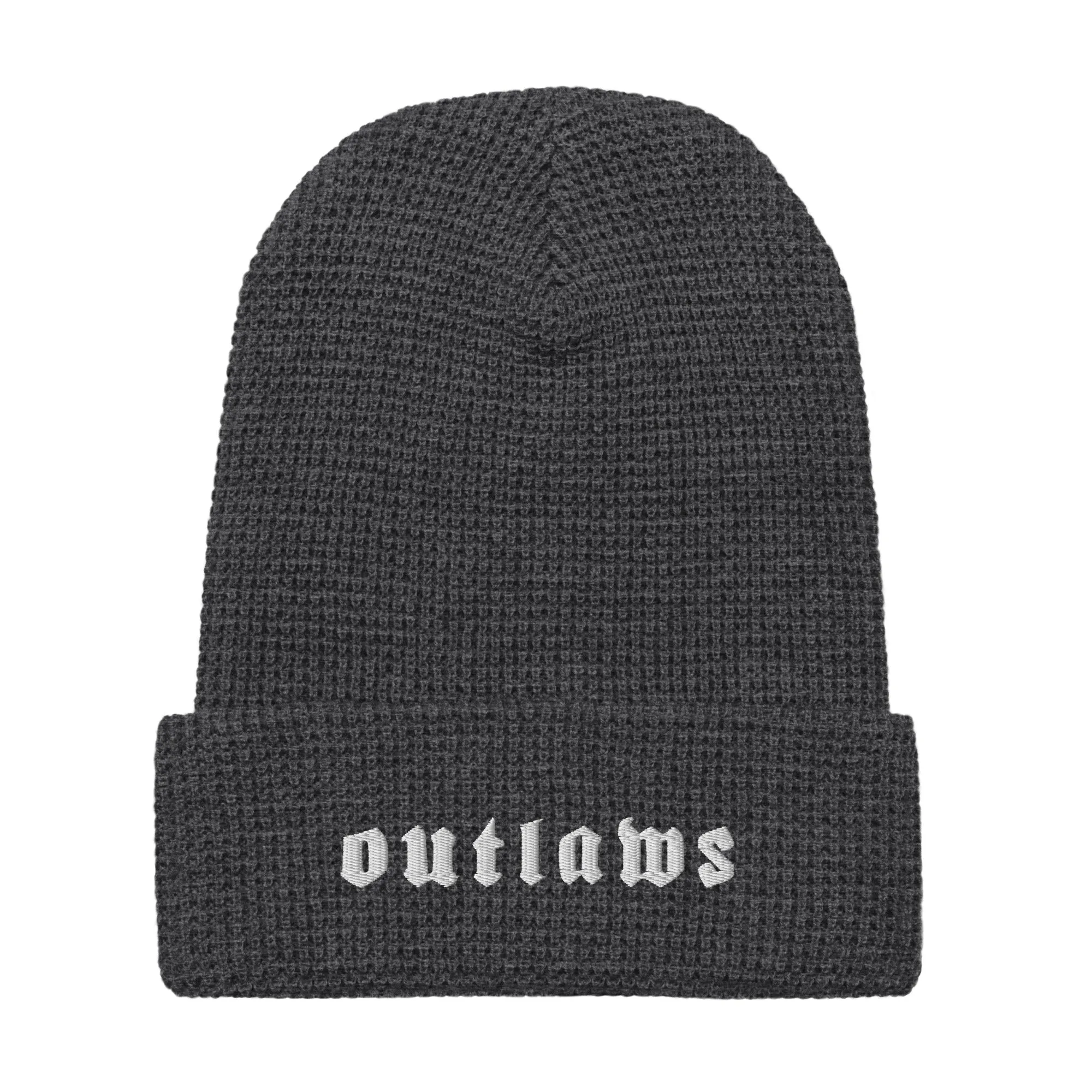 Outlaws White Waffle beanie