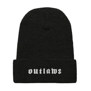 Outlaws White Waffle beanie