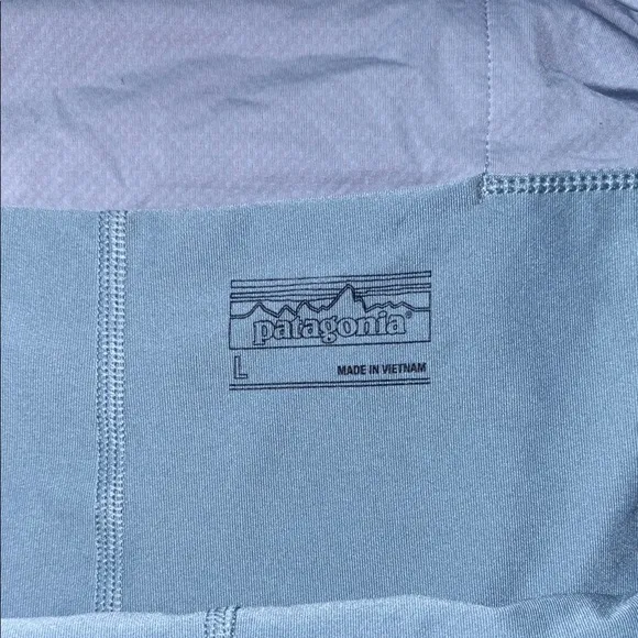 Patagonia light blue skort