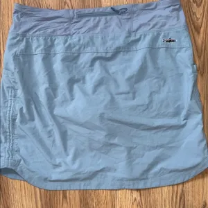 Patagonia light blue skort