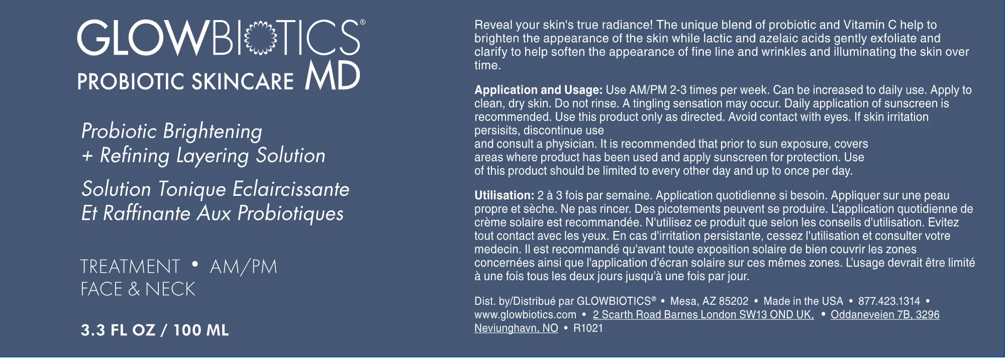 Probiotic Brightening   Refining Layering Solution