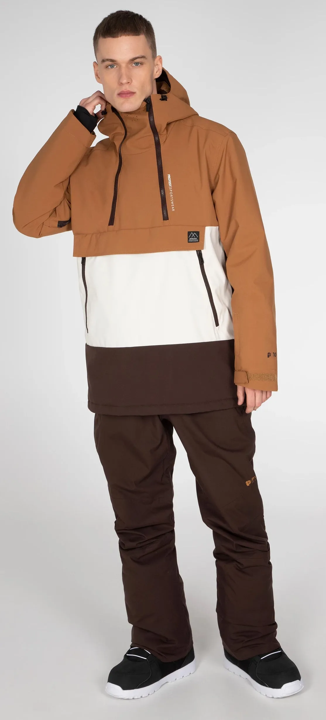 Protest Backflip Anorak Jacket Mens Woodland