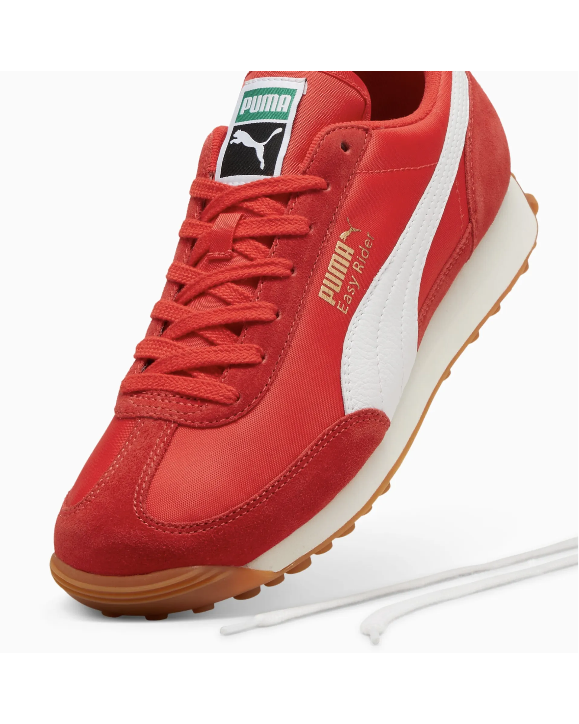 Puma Easy Rider Vintage Unisex Sneaker - Red/White