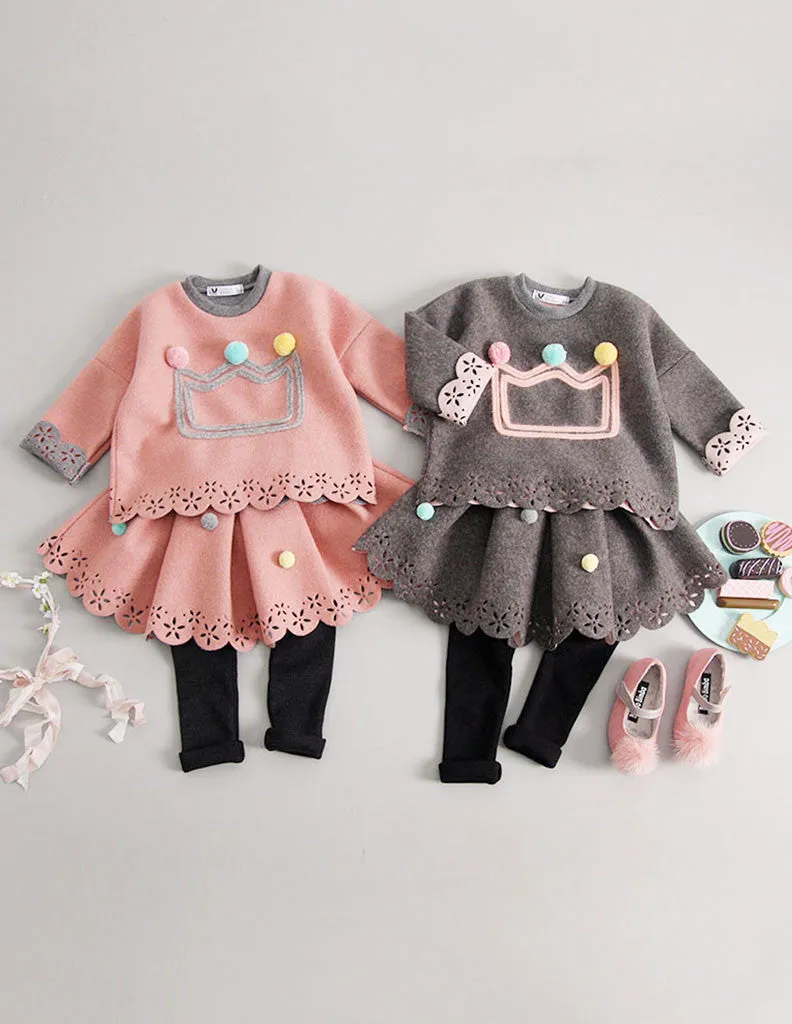 Punched Tutu Leggings Pink