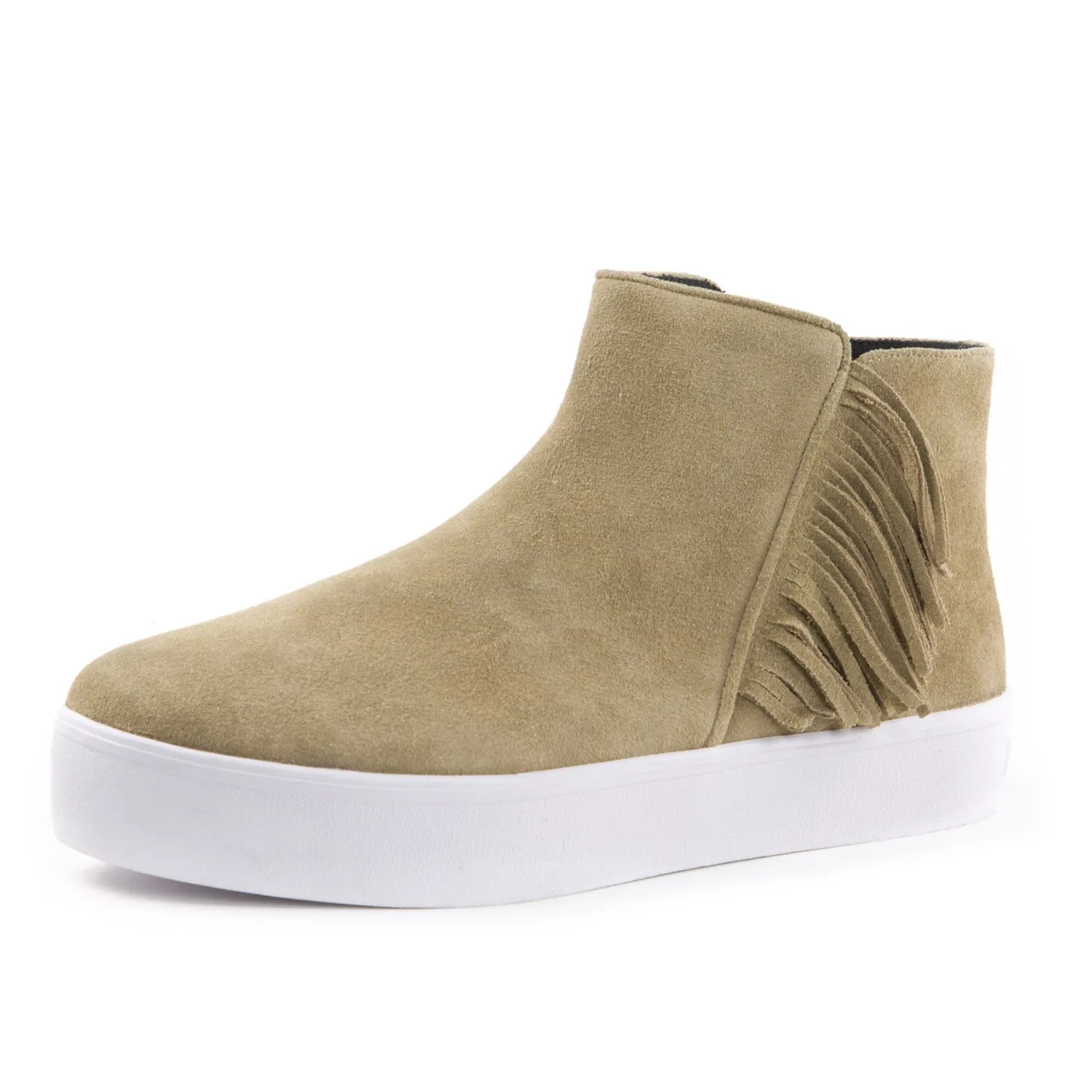 REBECCA MINKOFF Women's Stella Suede Fringe Sneakers $225 NIB