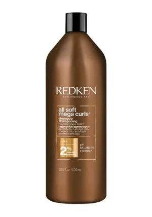 REDKEN - All Soft Mega Curls Sulfate Free Shampoo for Curly and Coily Hair 33.8oz