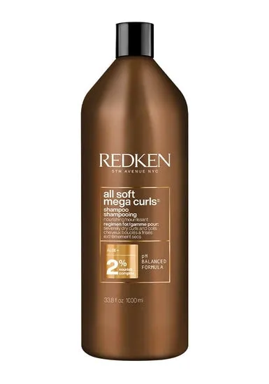 REDKEN - All Soft Mega Curls Sulfate Free Shampoo for Curly and Coily Hair 33.8oz