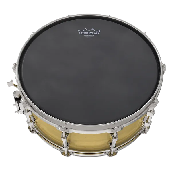 Remo 13" Ambassador Suede Black