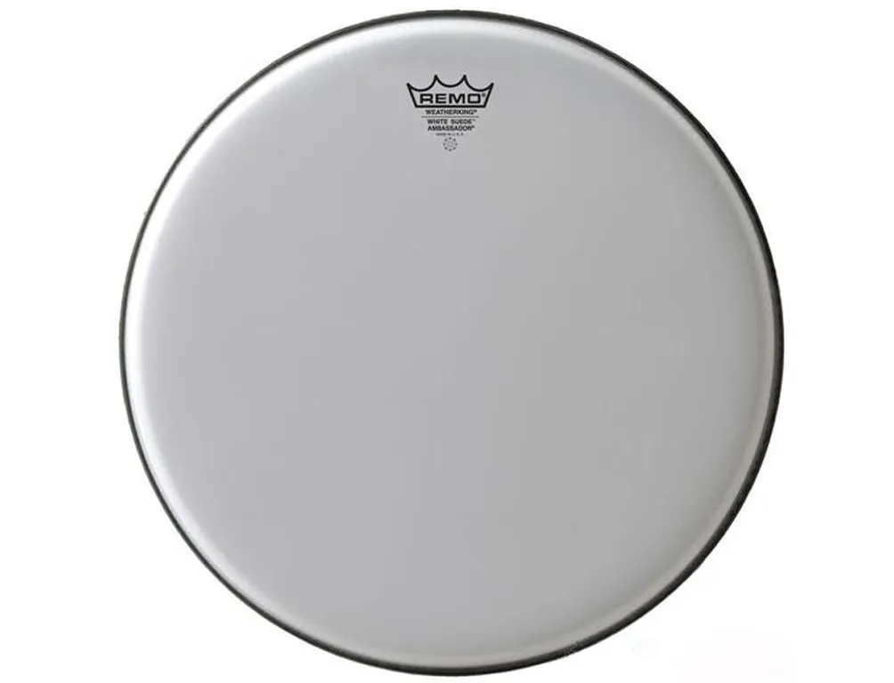 Remo-Pelle Ambassador White Suede 13"