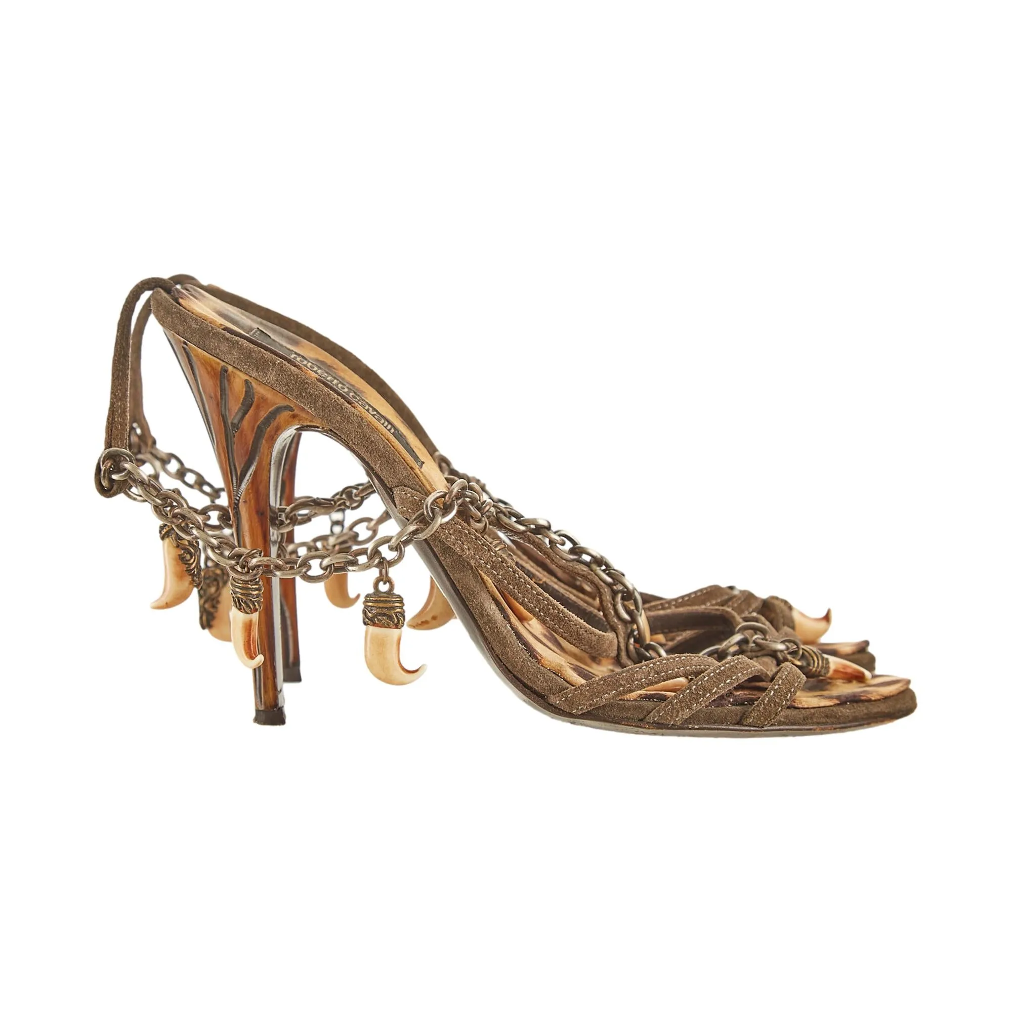 Roberto Cavalli Chain Tusks Heels