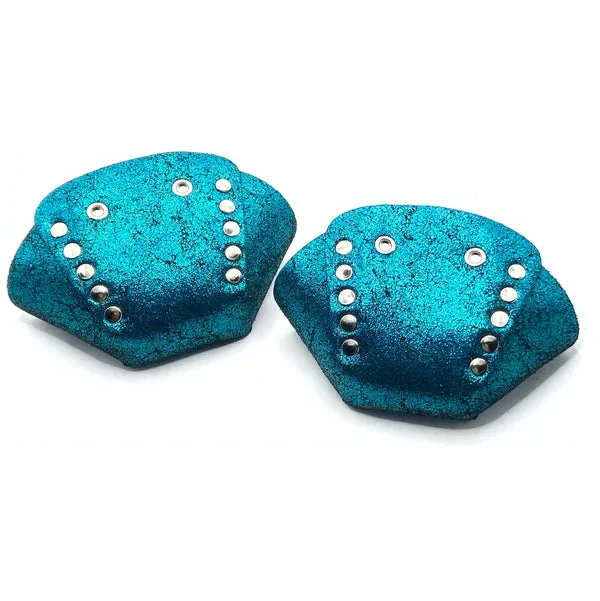 Roller Stuff Glitter Suede Roller Skate Toe Caps - Assorted Colors -