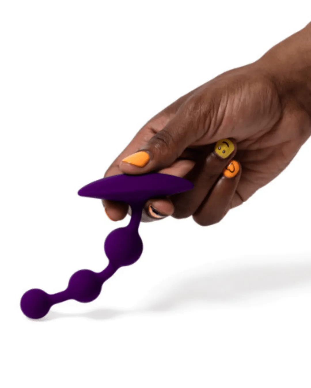 Romp Amp Flexible Anal Beads - Purple