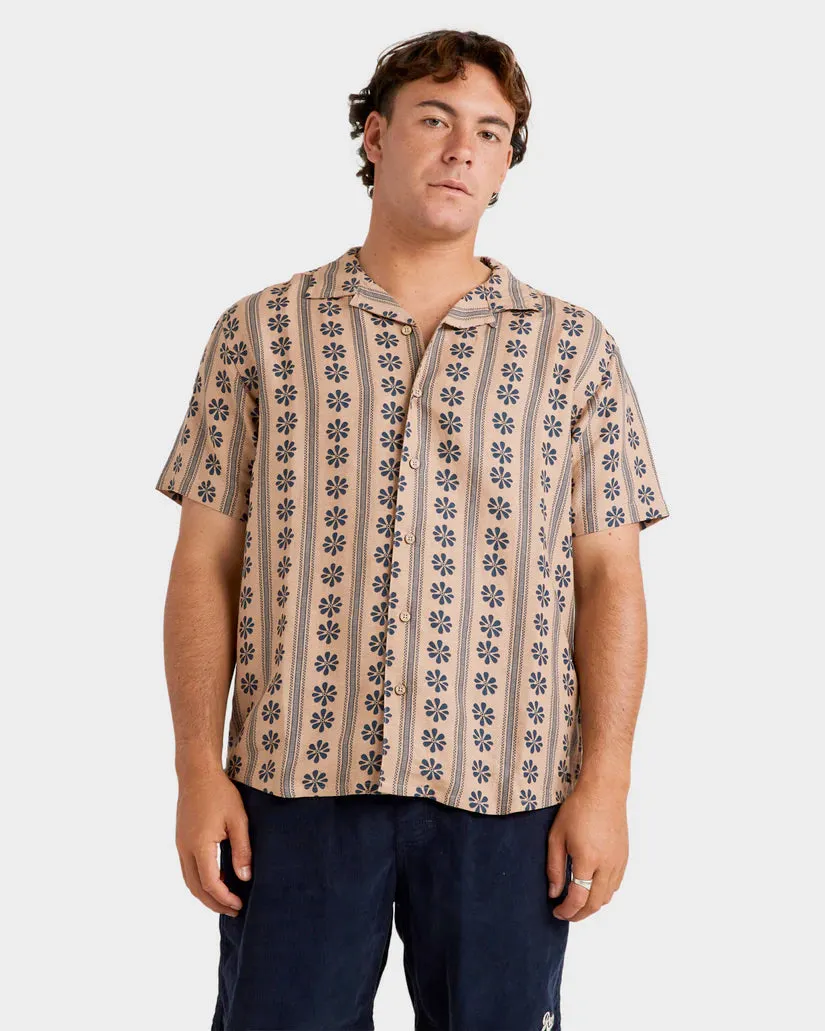 RVCA Daisied Shirt Warm Taupe
