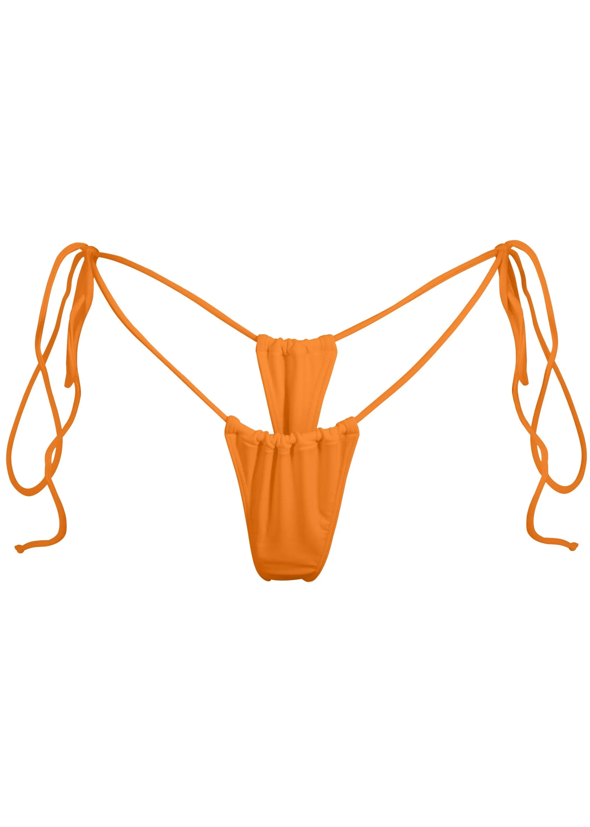 SANCTUARY TASSEL THONG Bikini Bottom - Mexican Sunset Orange