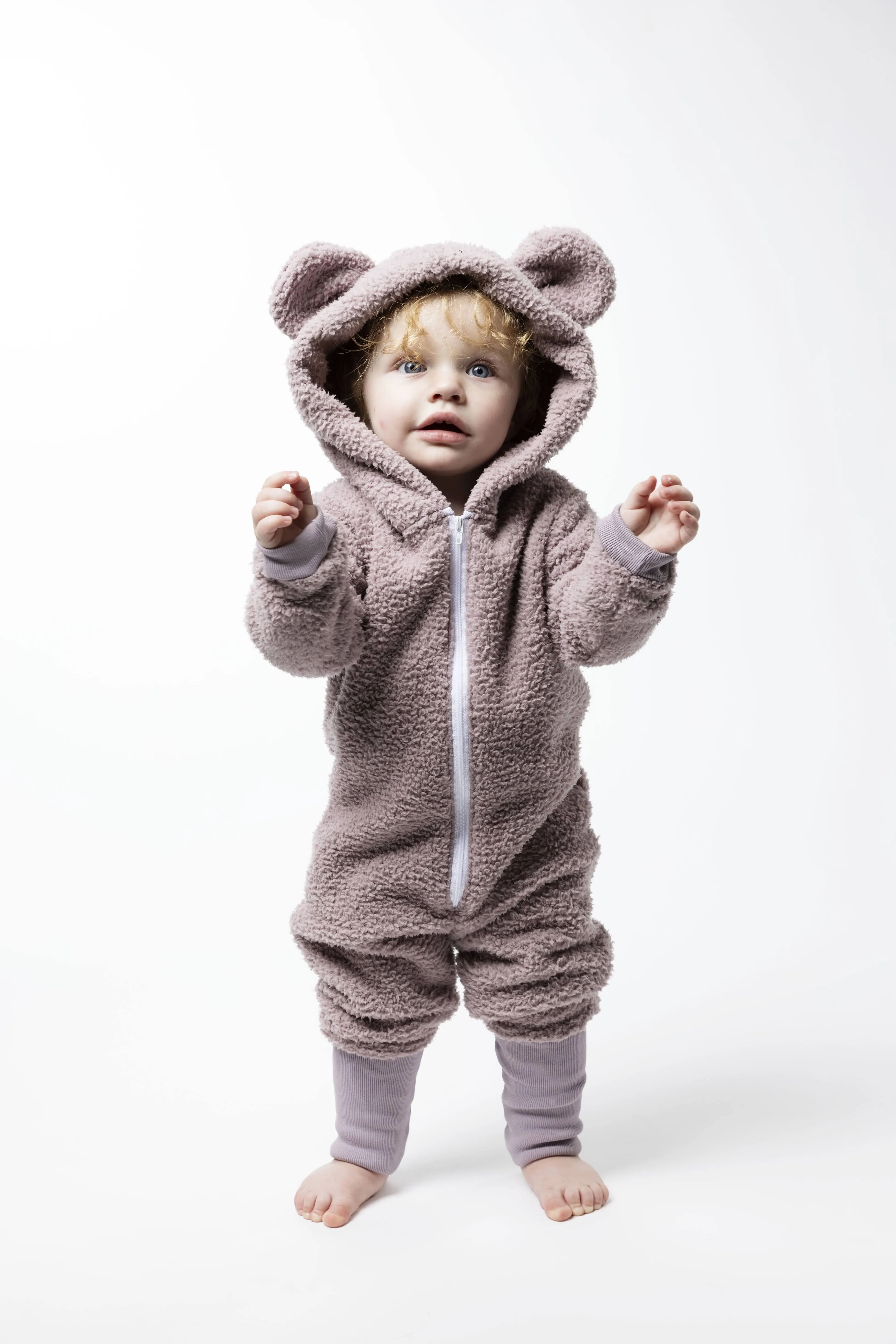 Sherpa Bear Romper - Various Colors