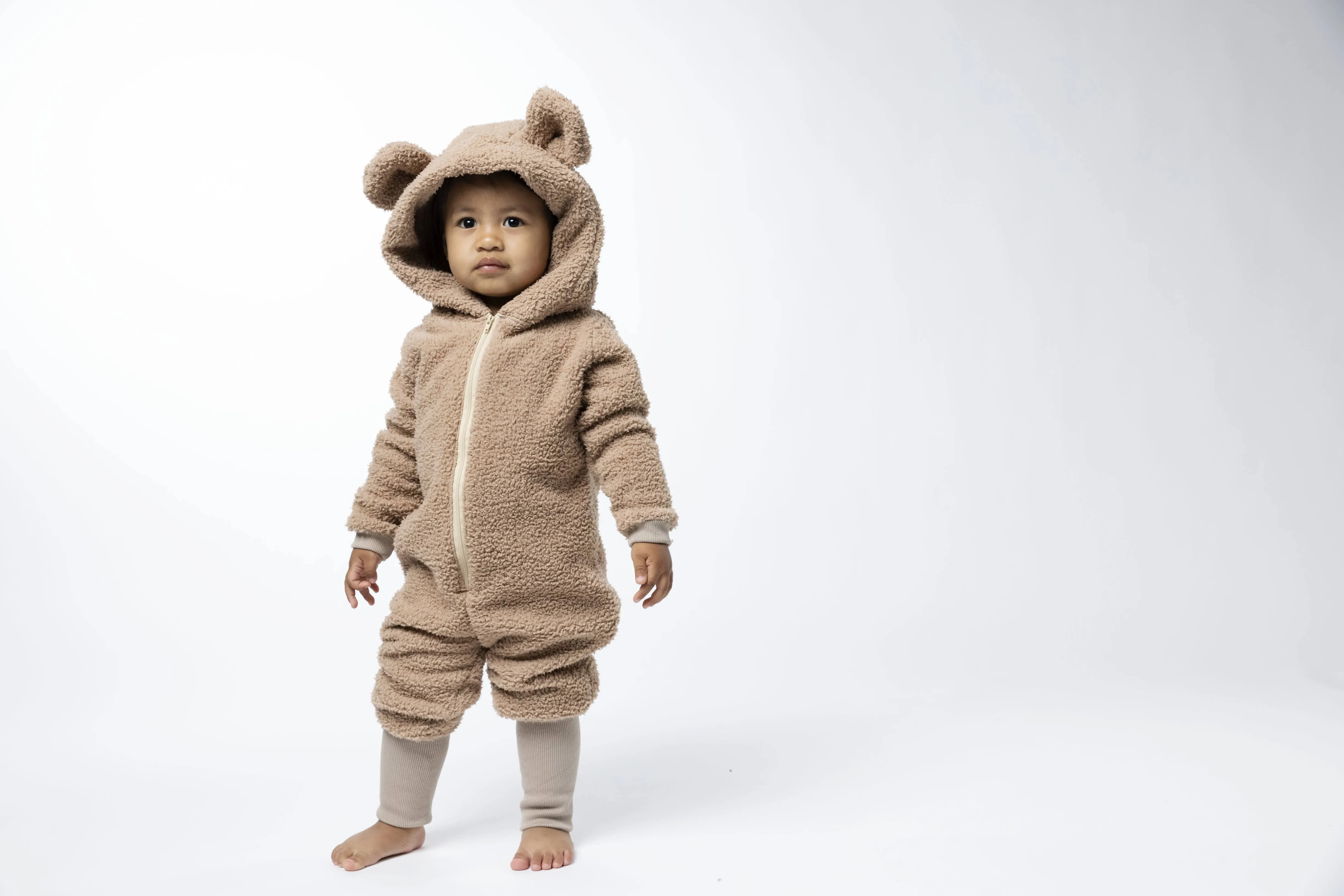 Sherpa Bear Romper - Various Colors