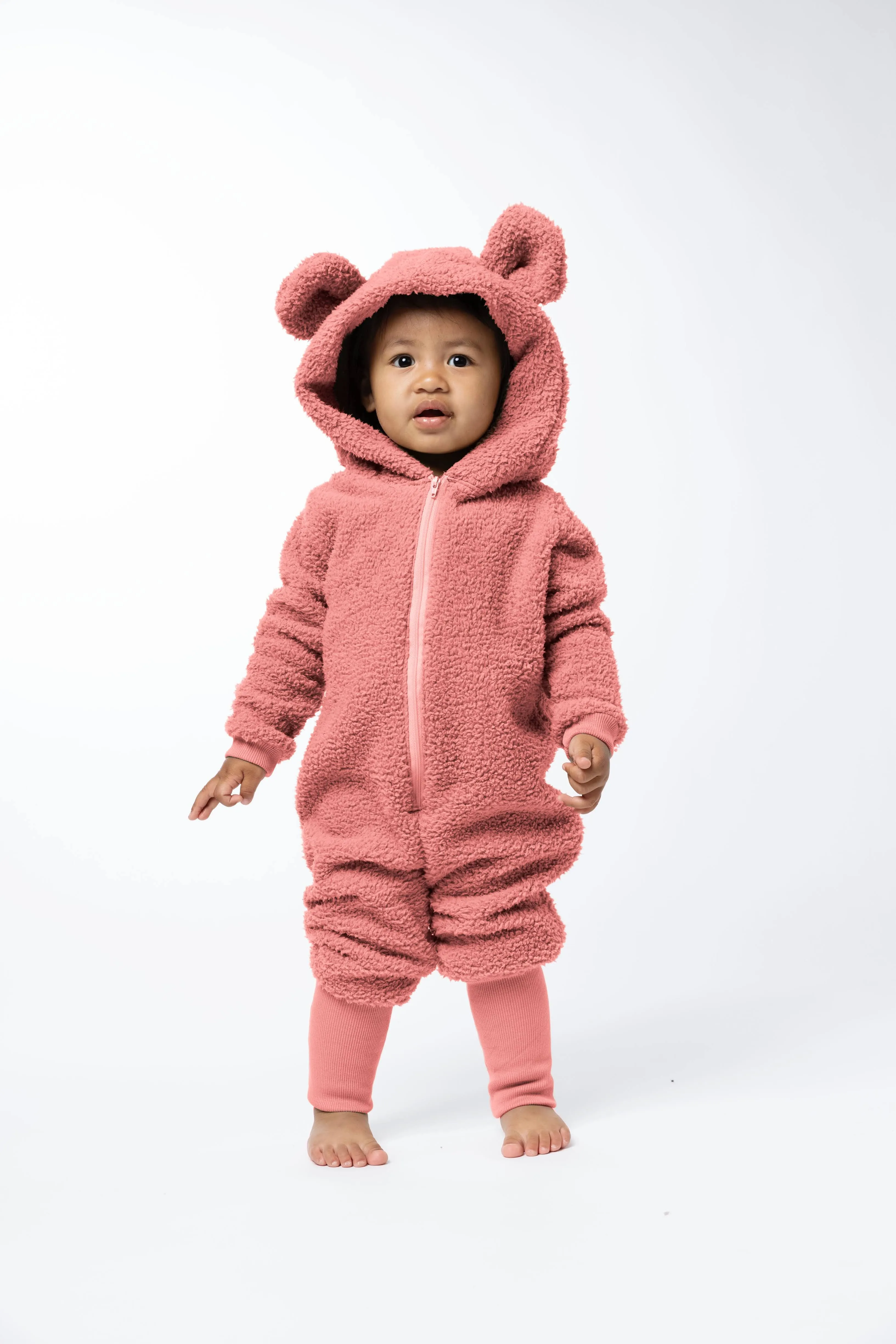 Sherpa Bear Romper - Various Colors