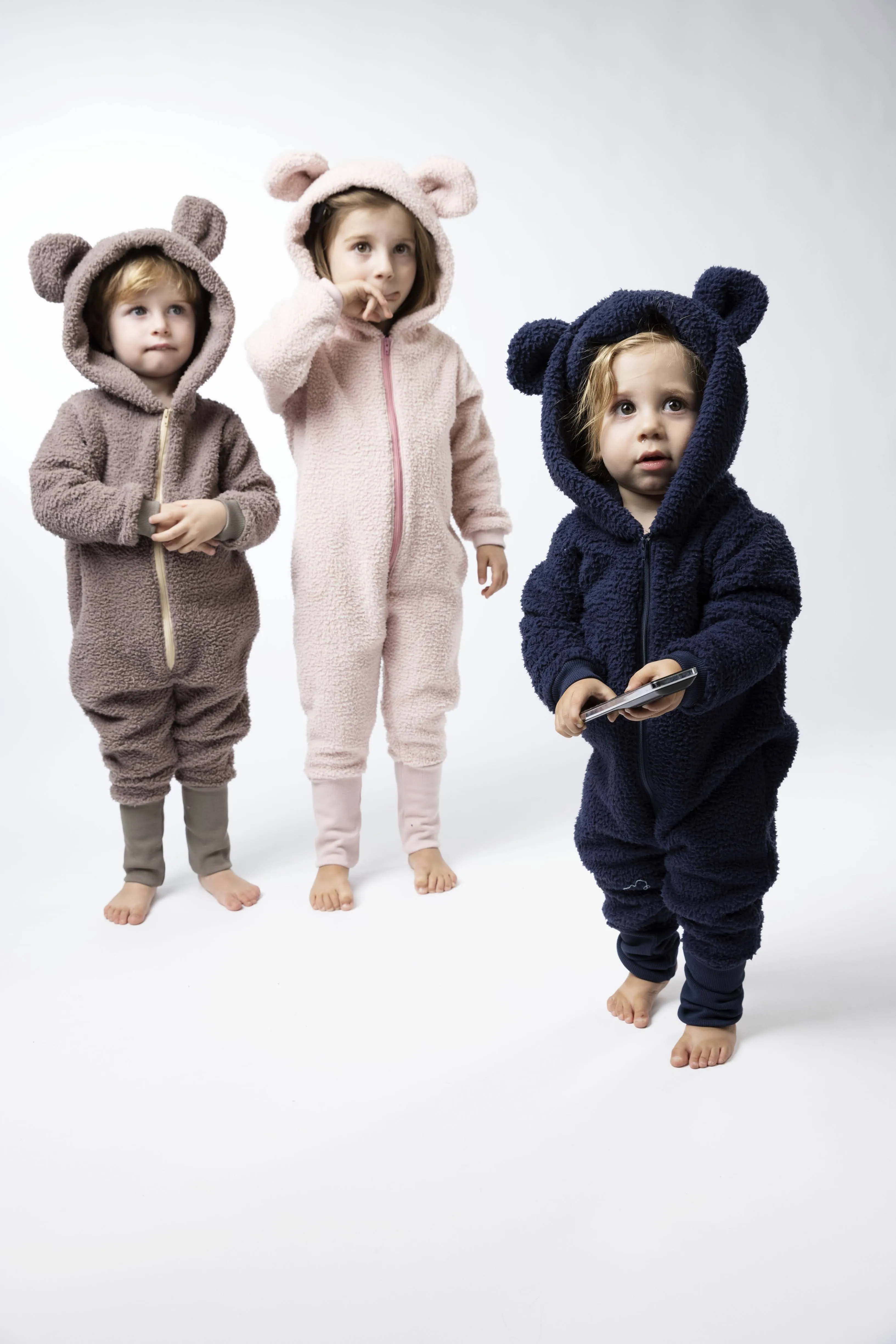 Sherpa Bear Romper - Various Colors