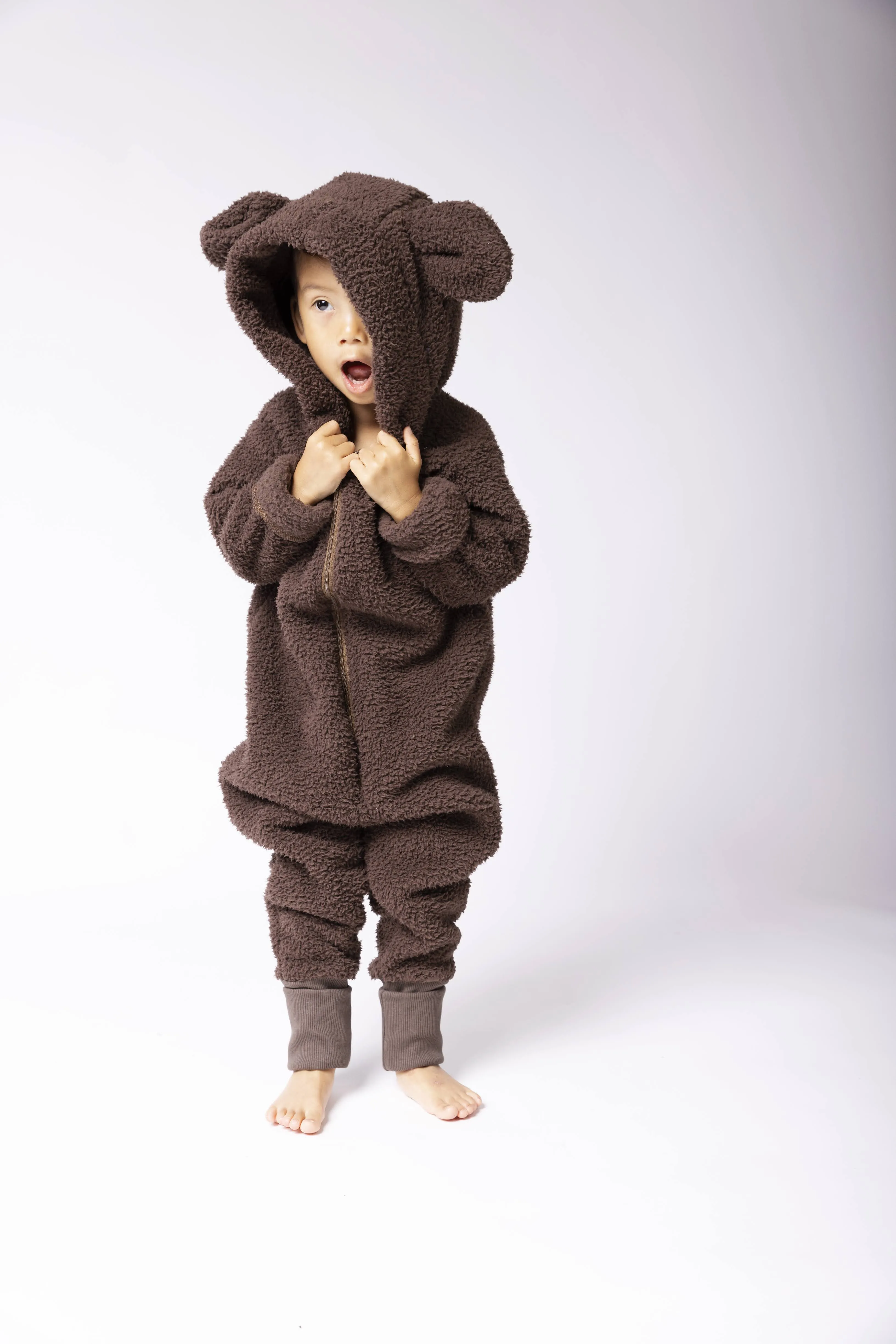 Sherpa Bear Romper - Various Colors