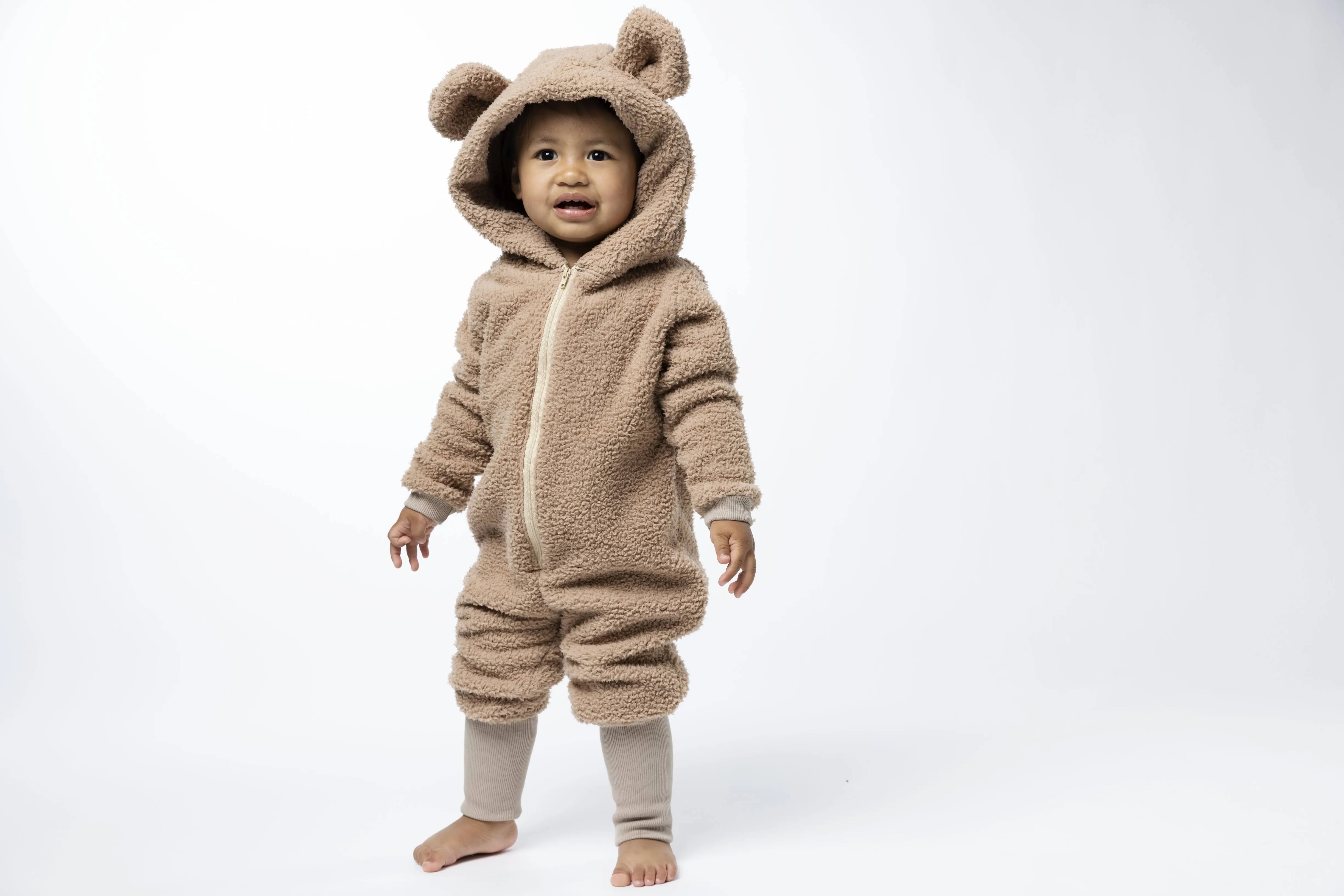 Sherpa Bear Romper - Various Colors