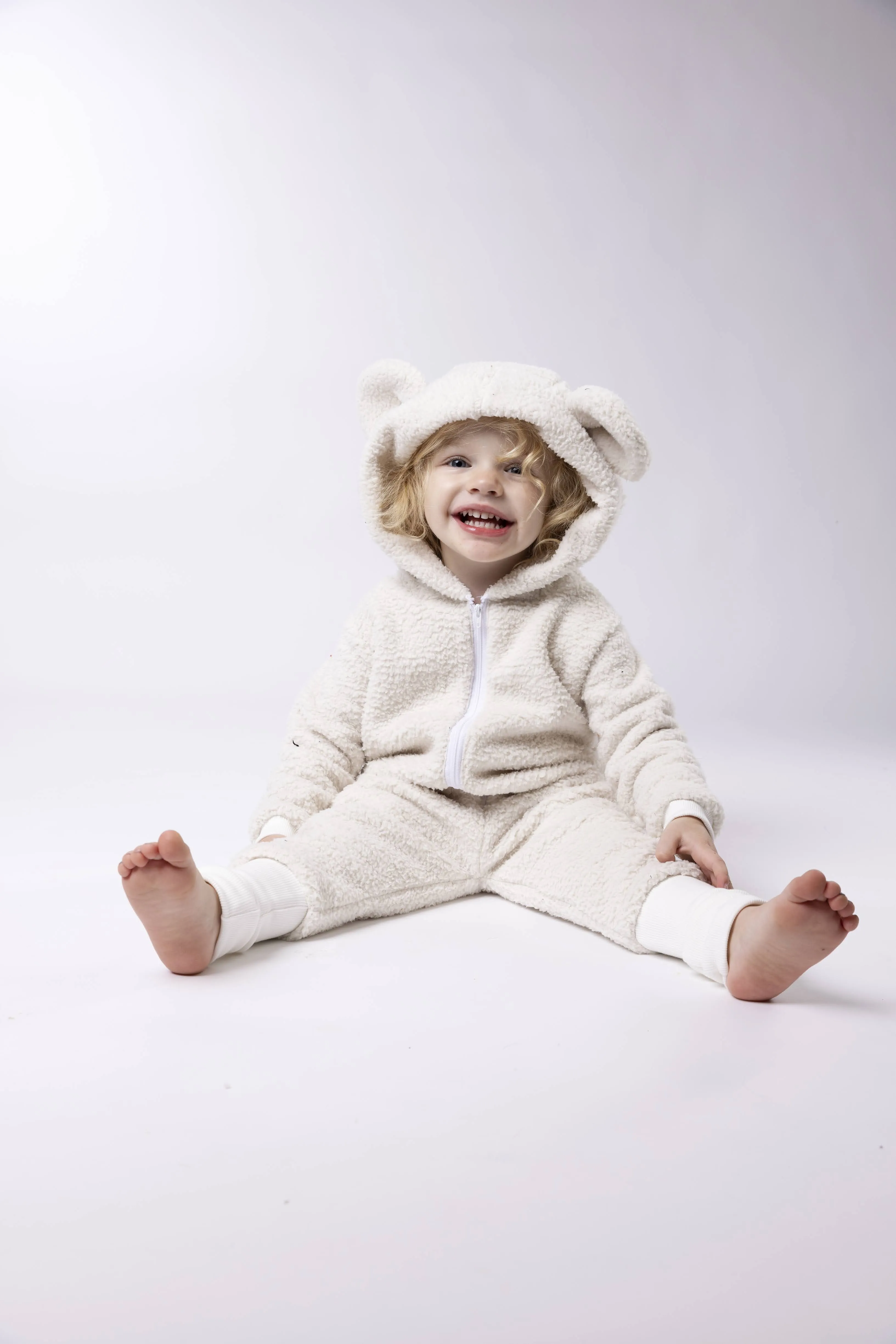 Sherpa Bear Romper - Various Colors