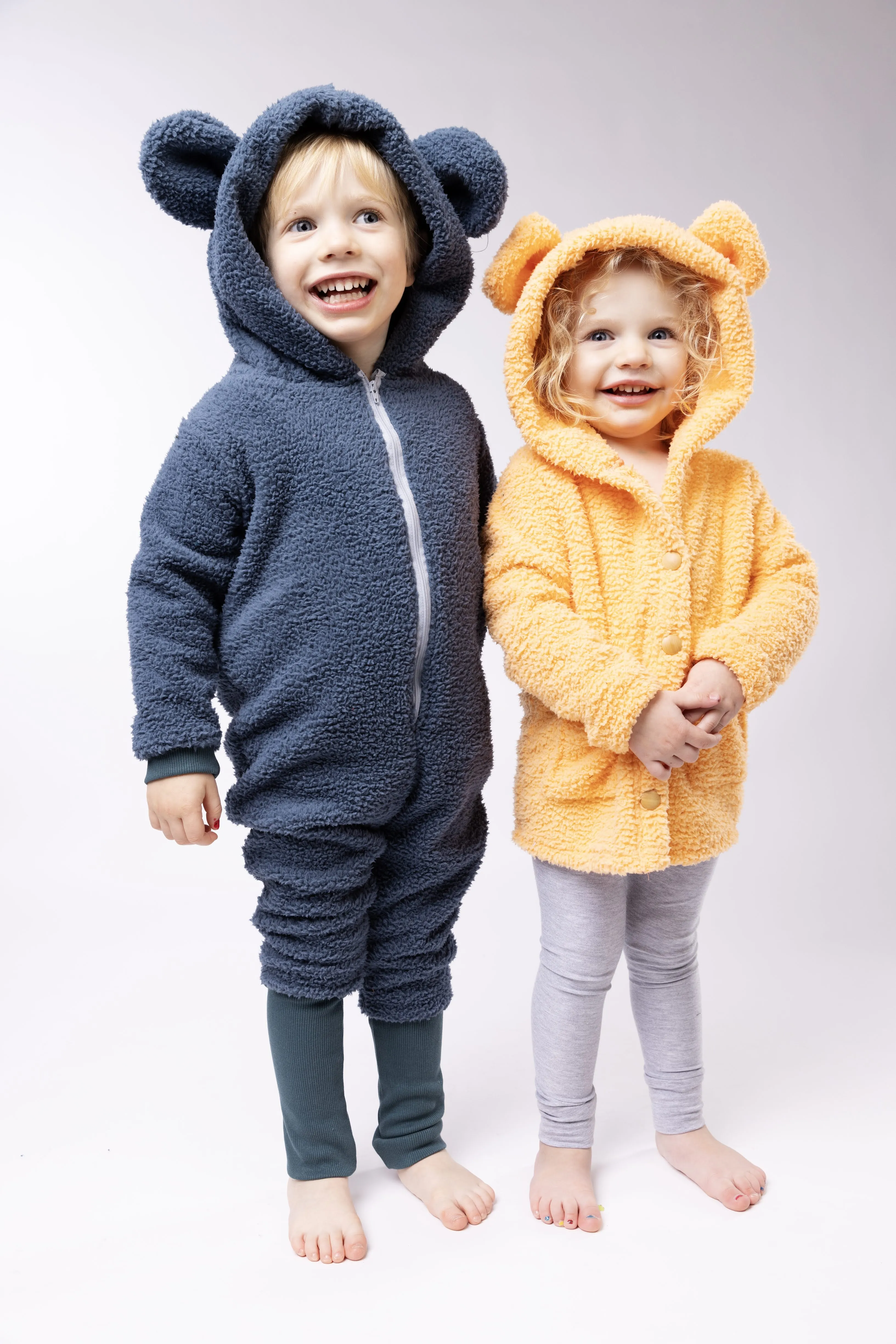 Sherpa Bear Romper - Various Colors