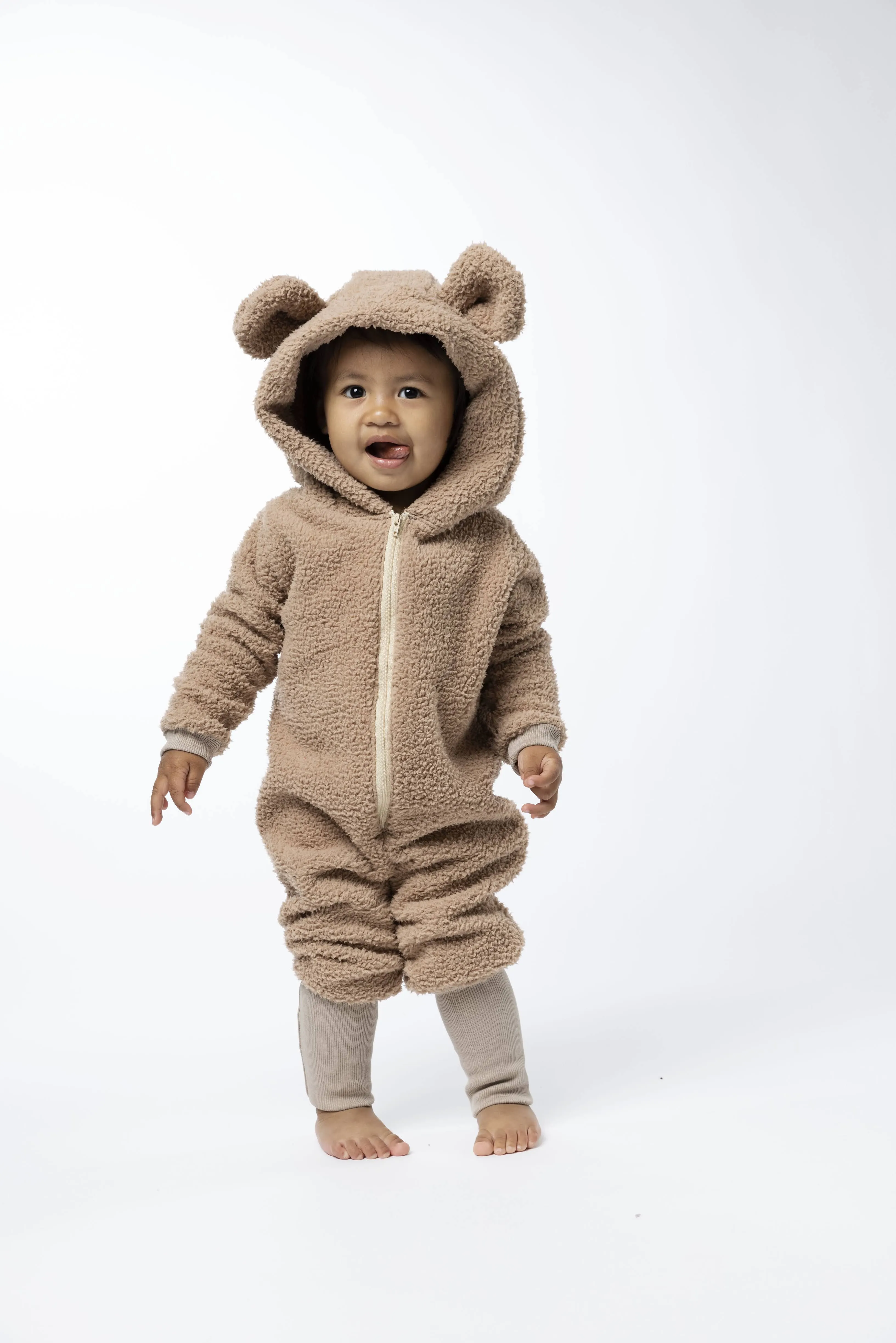 Sherpa Bear Romper - Various Colors