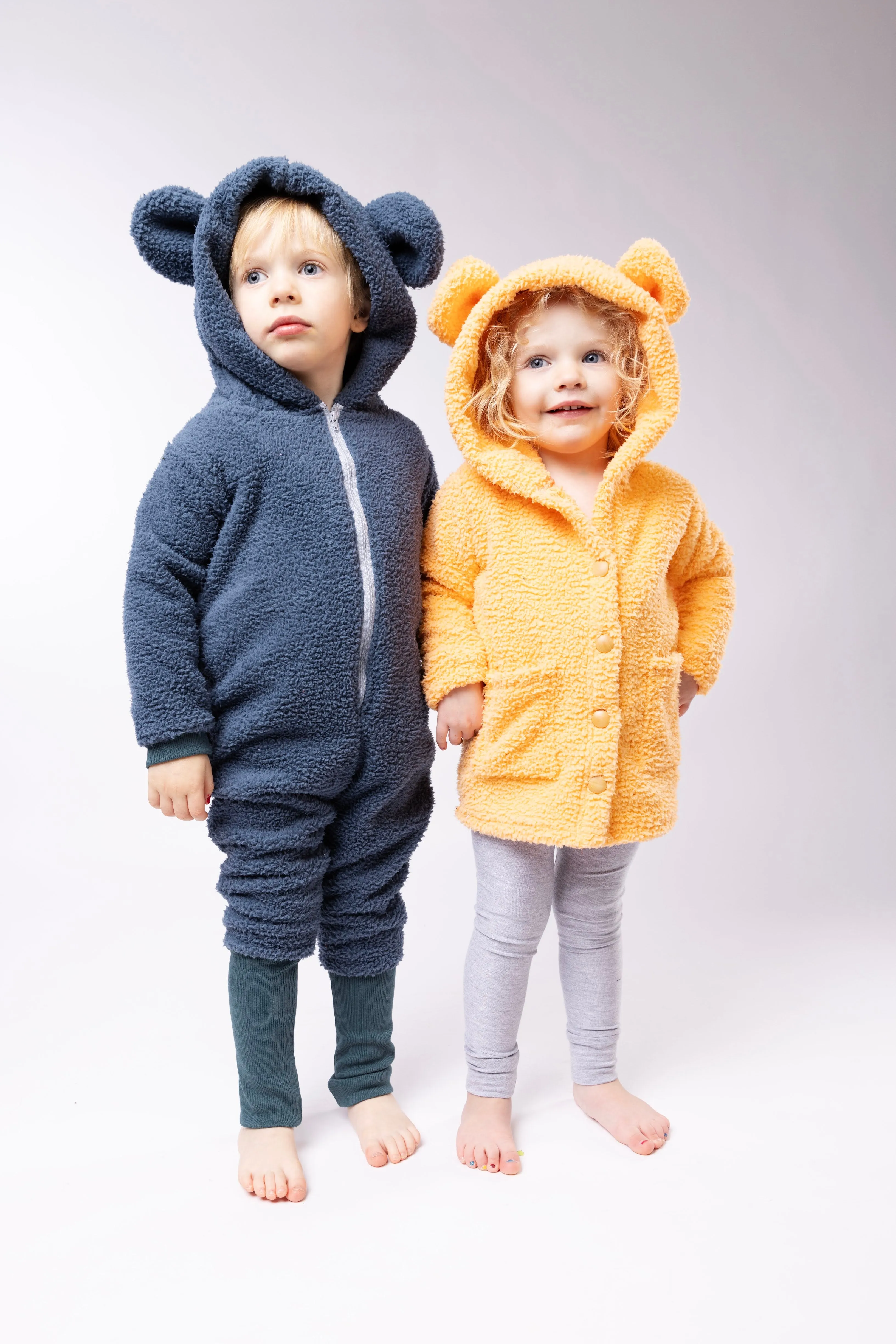Sherpa Bear Romper - Various Colors