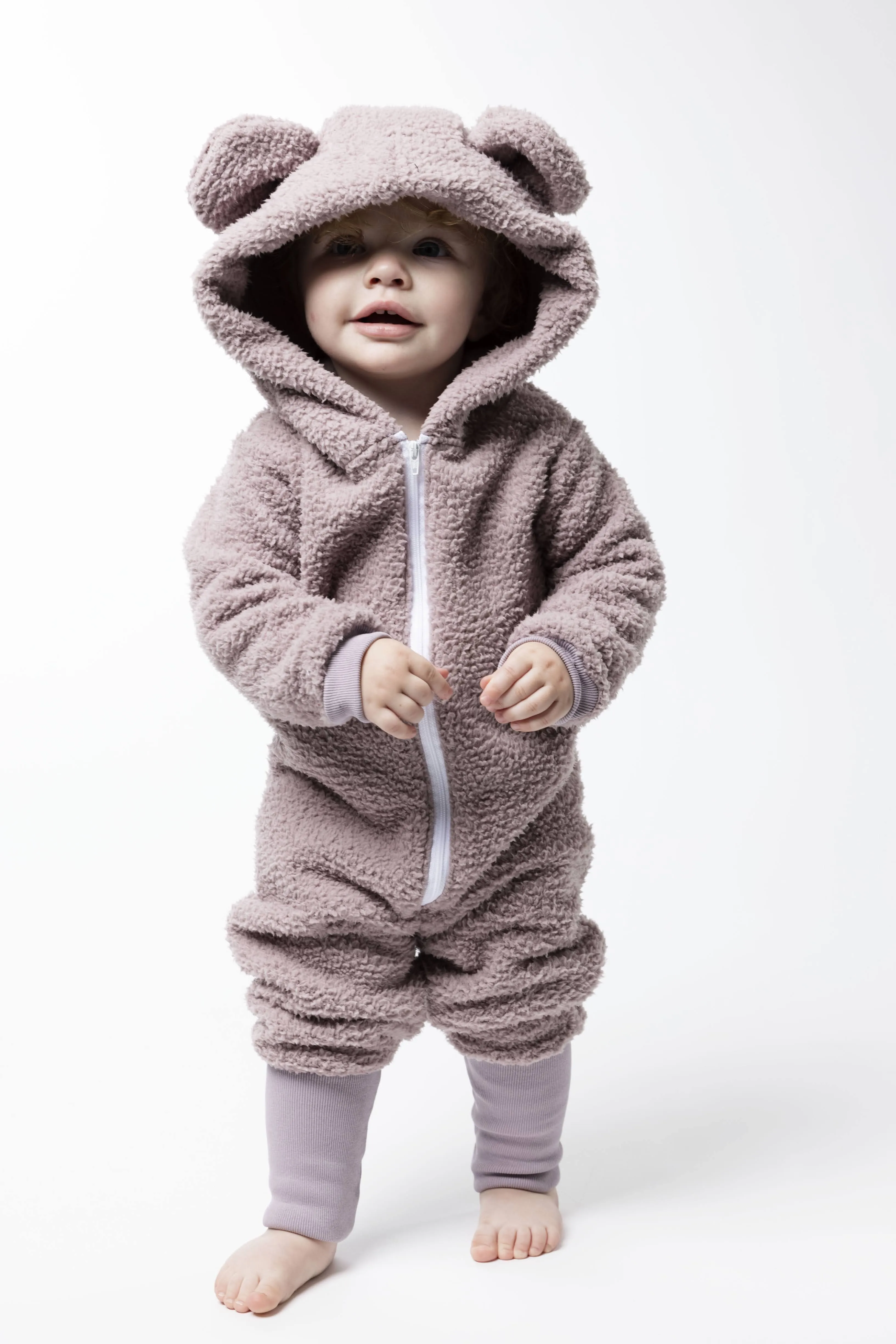 Sherpa Bear Romper - Various Colors