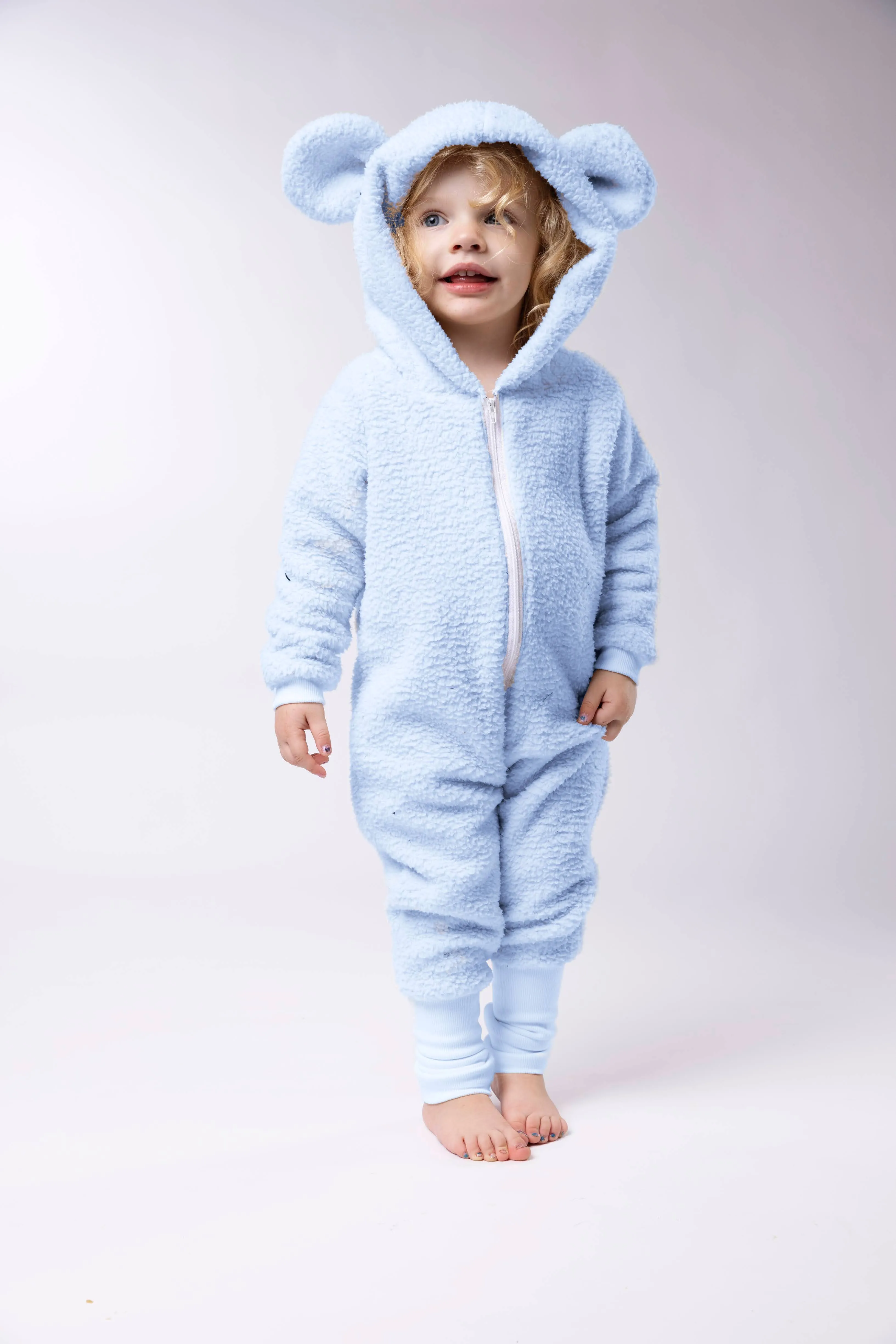 Sherpa Bear Romper - Various Colors
