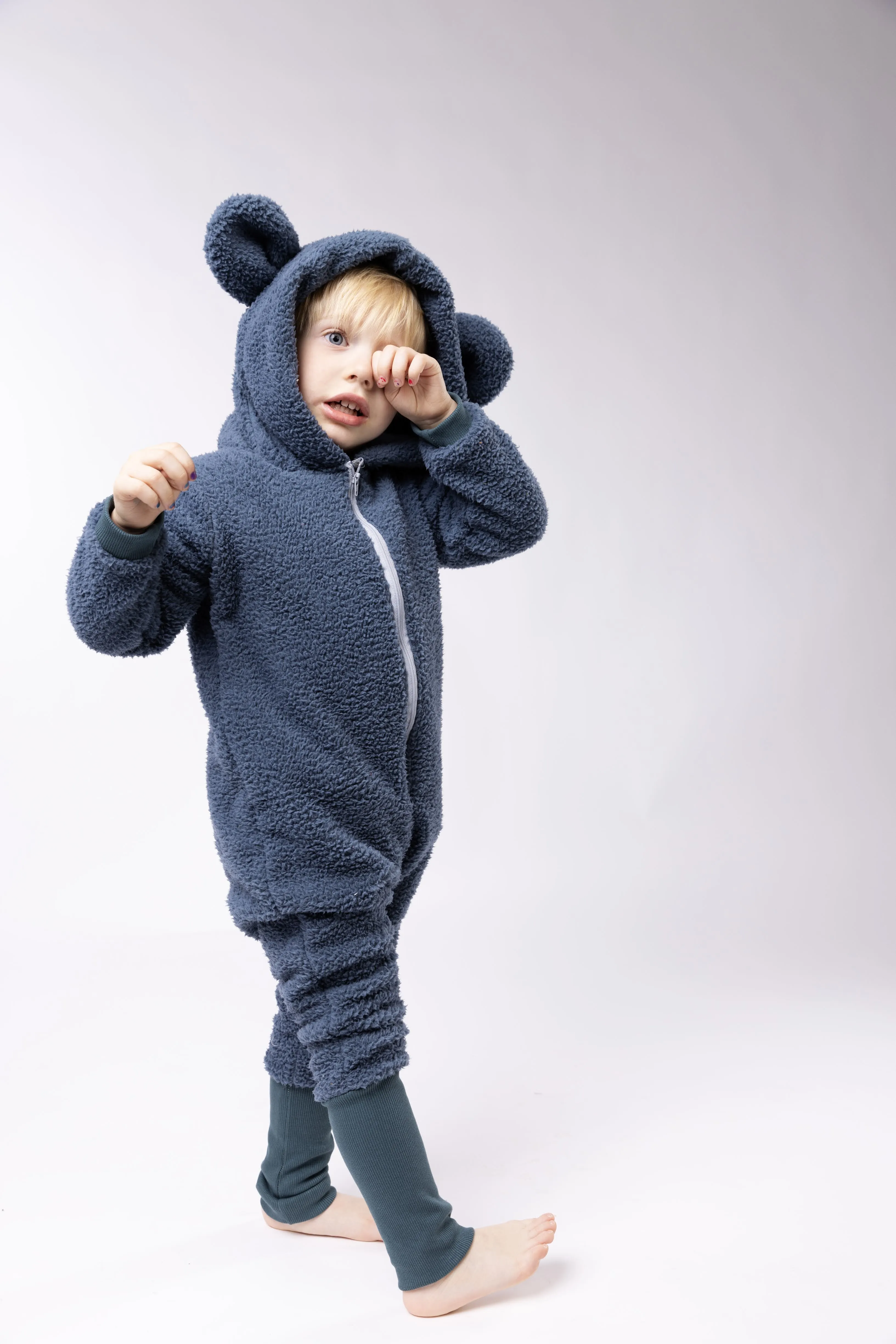 Sherpa Bear Romper - Various Colors