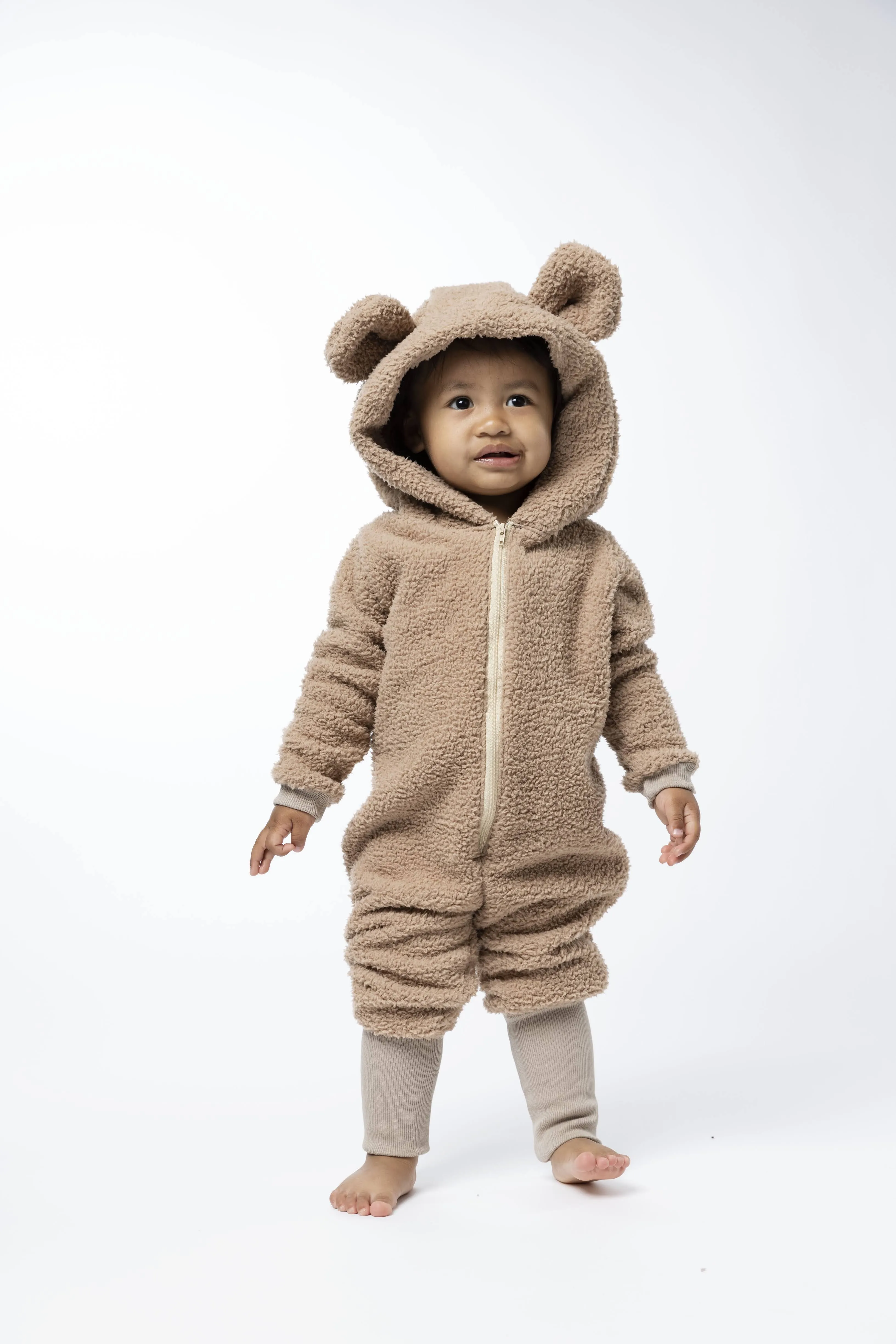 Sherpa Bear Romper - Various Colors