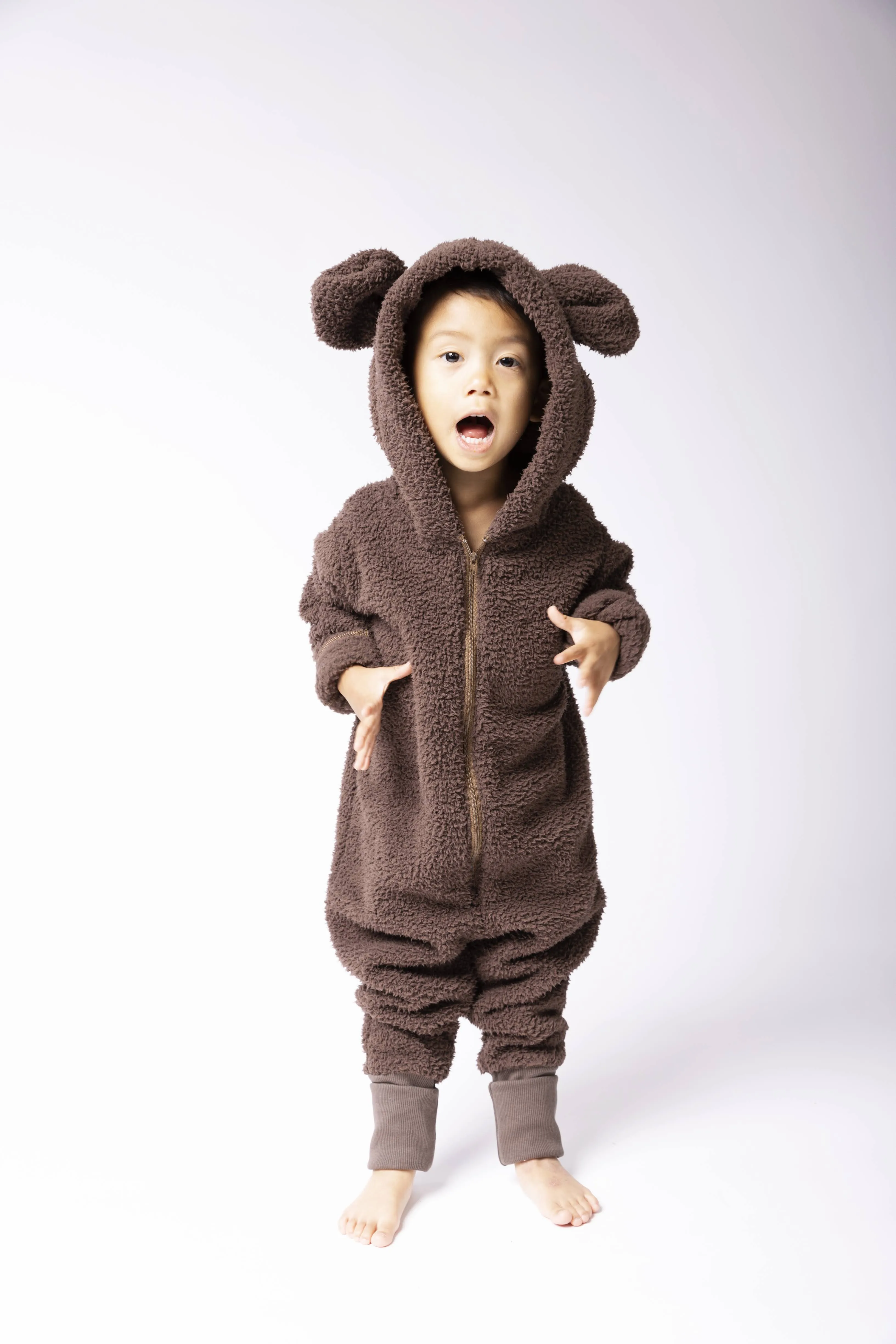 Sherpa Bear Romper - Various Colors