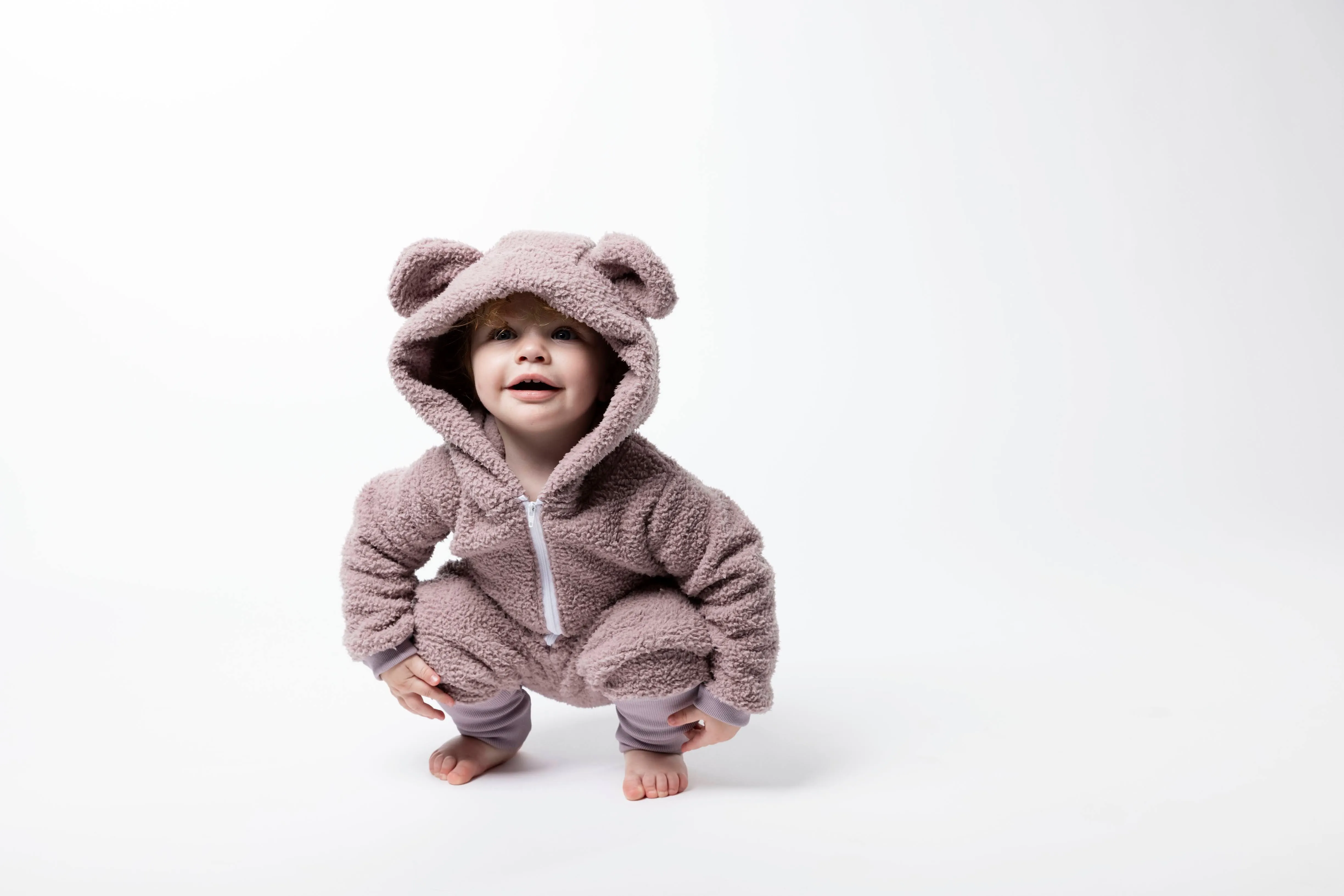 Sherpa Bear Romper - Various Colors