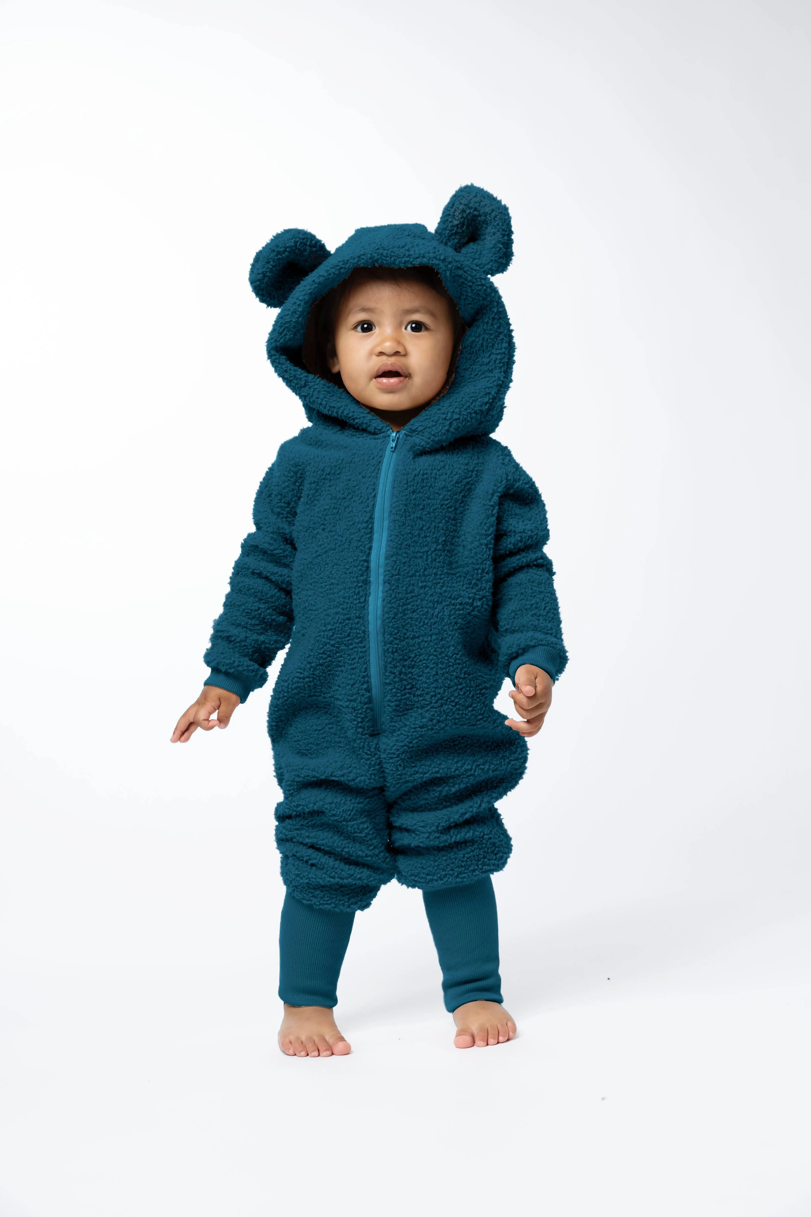 Sherpa Bear Romper - Various Colors
