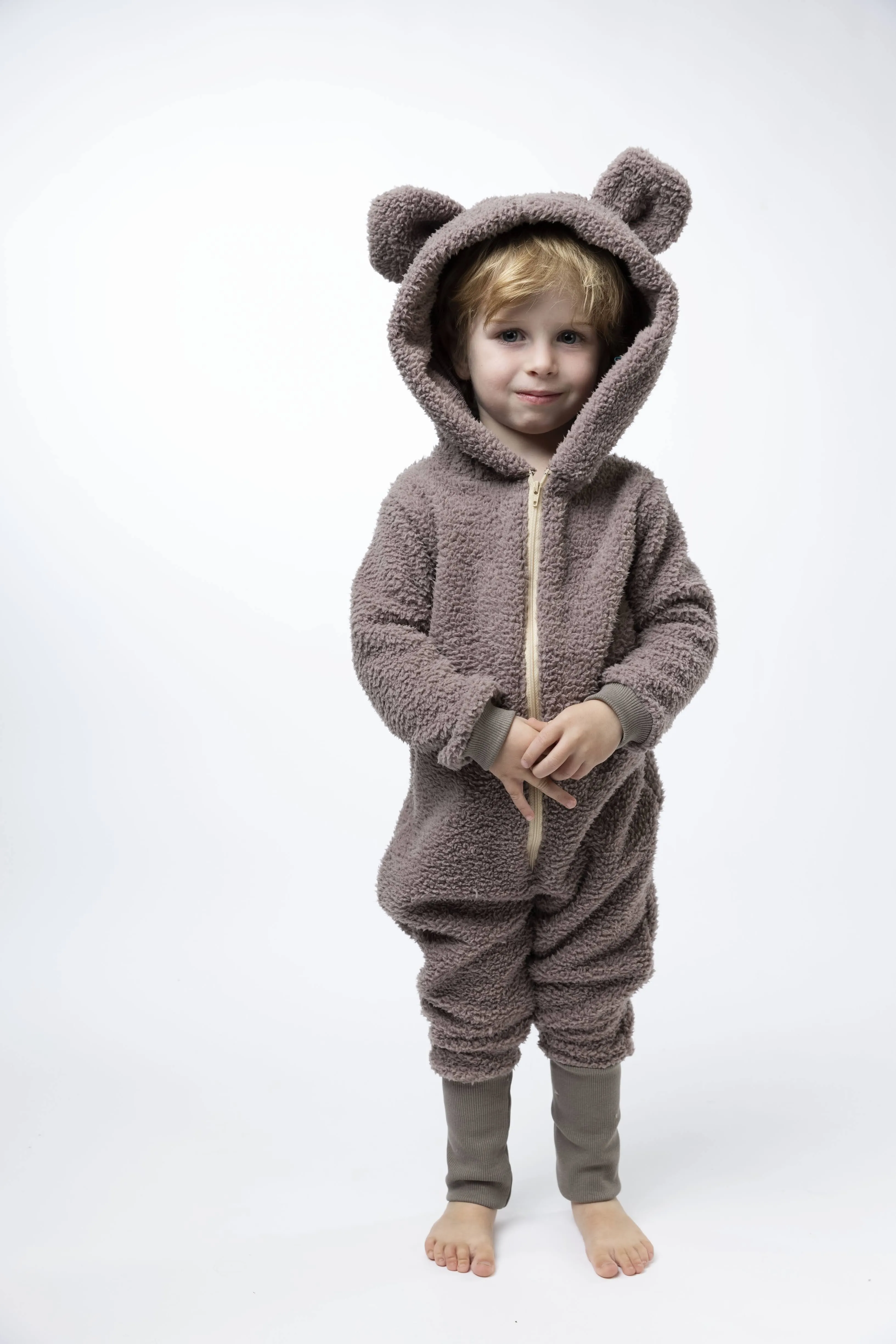 Sherpa Bear Romper - Various Colors