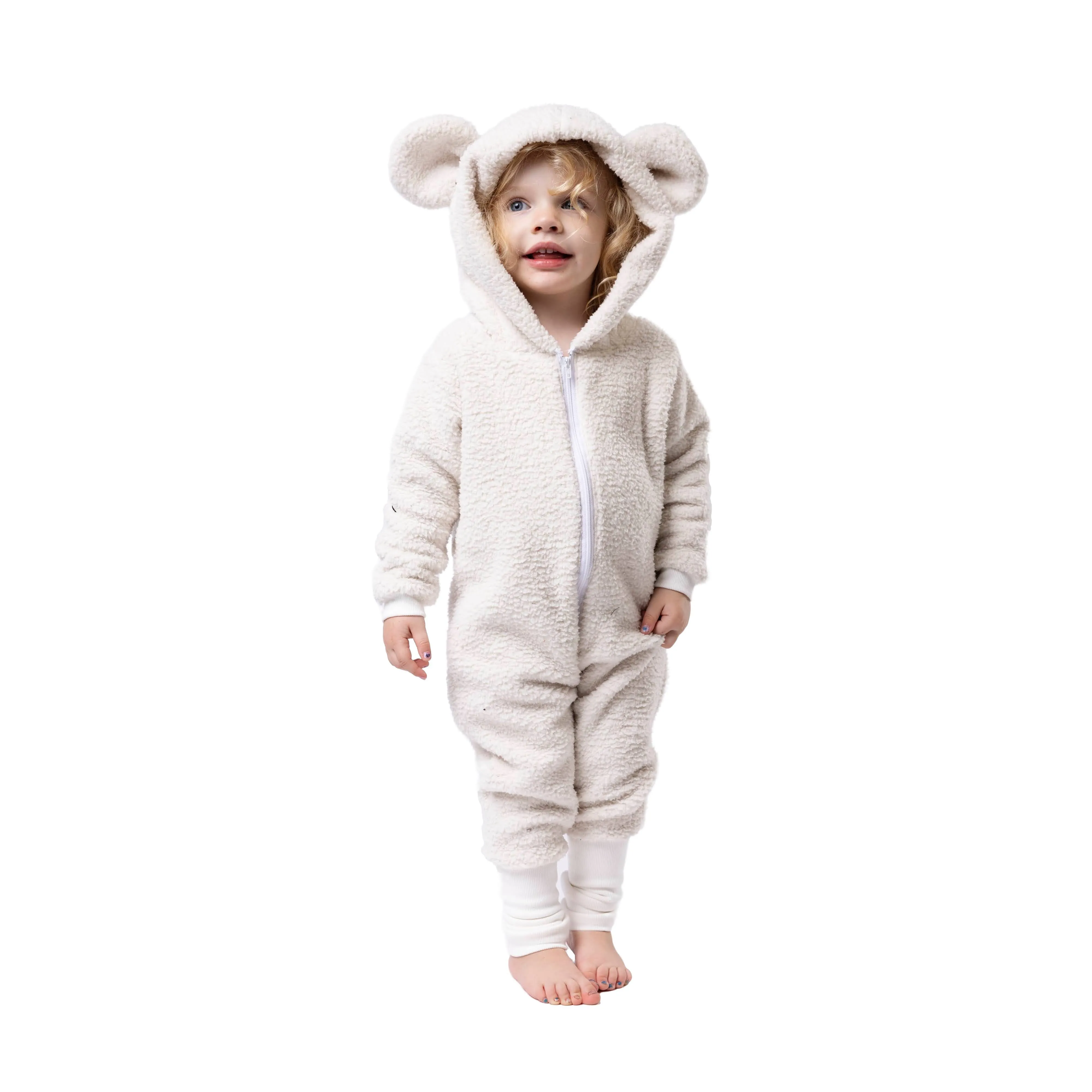 Sherpa Bear Romper - Various Colors