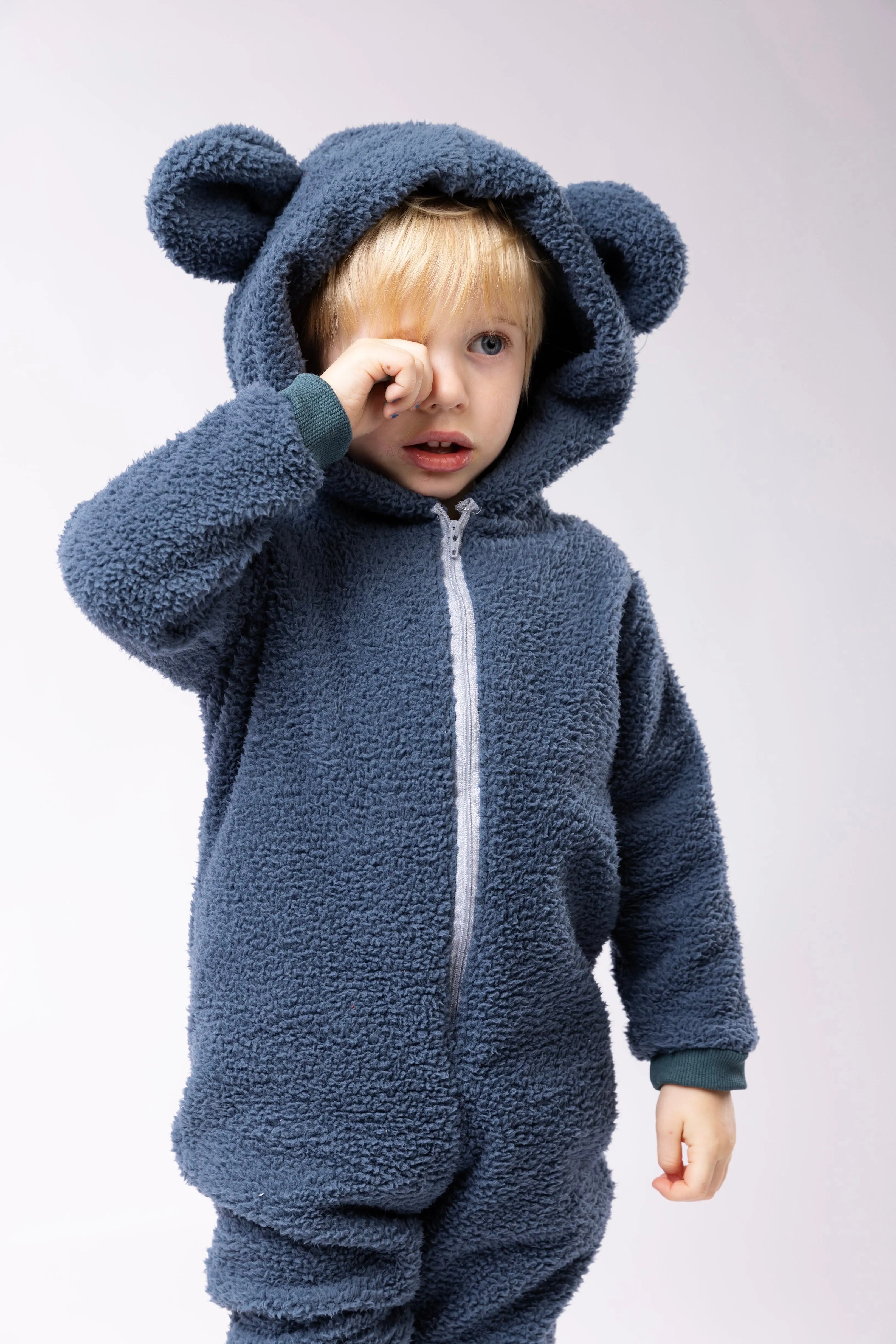 Sherpa Bear Romper - Various Colors