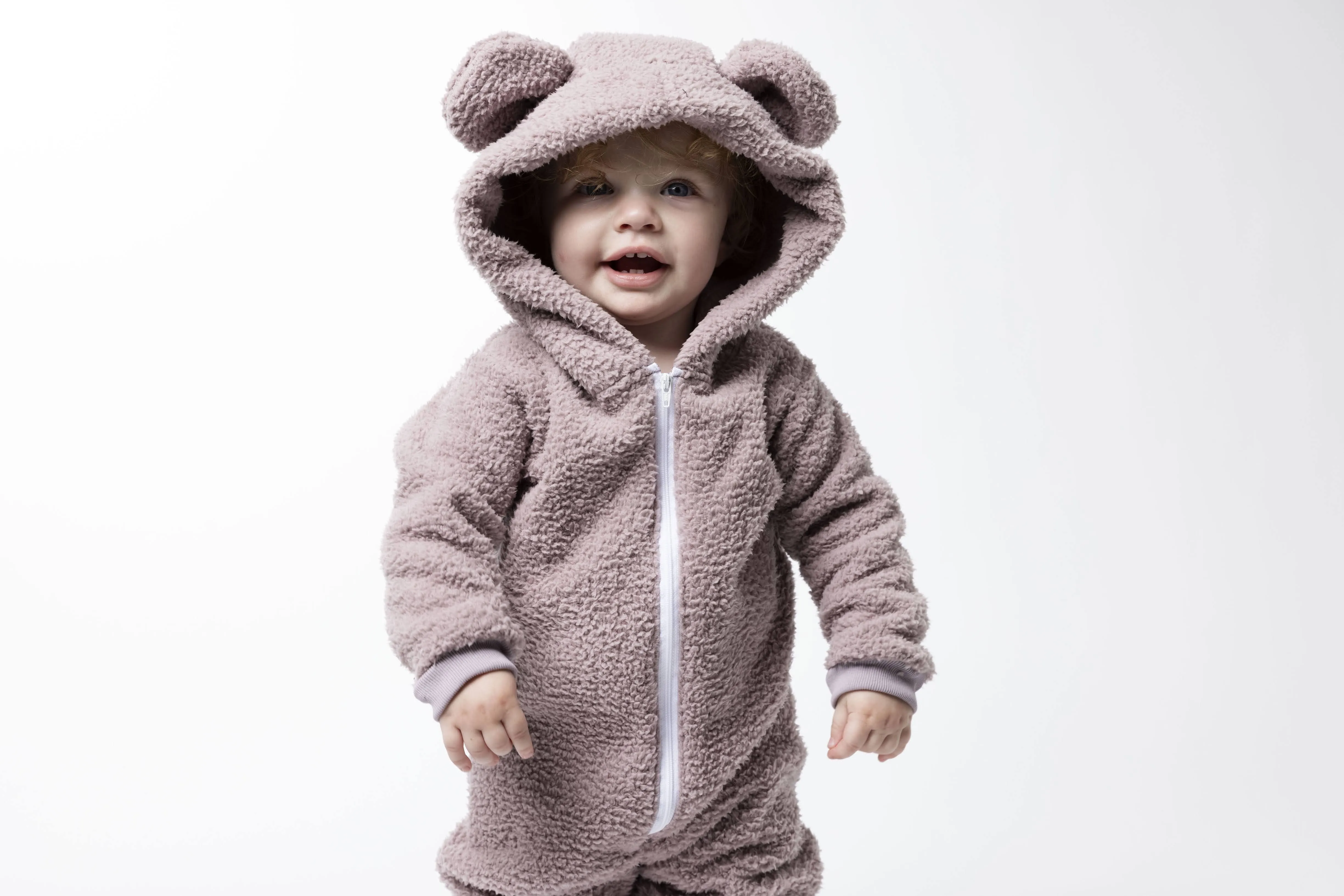 Sherpa Bear Romper - Various Colors