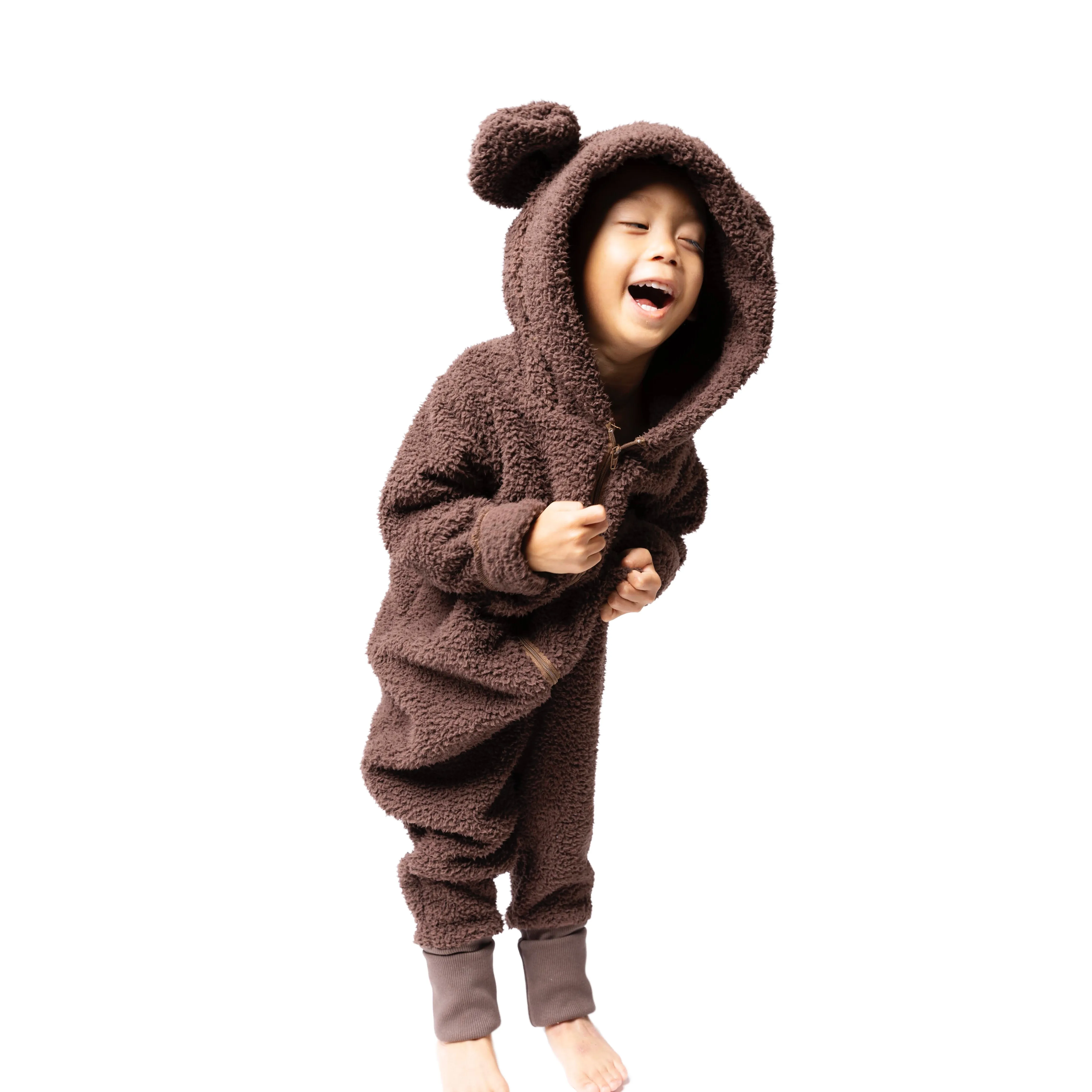 Sherpa Bear Romper - Various Colors