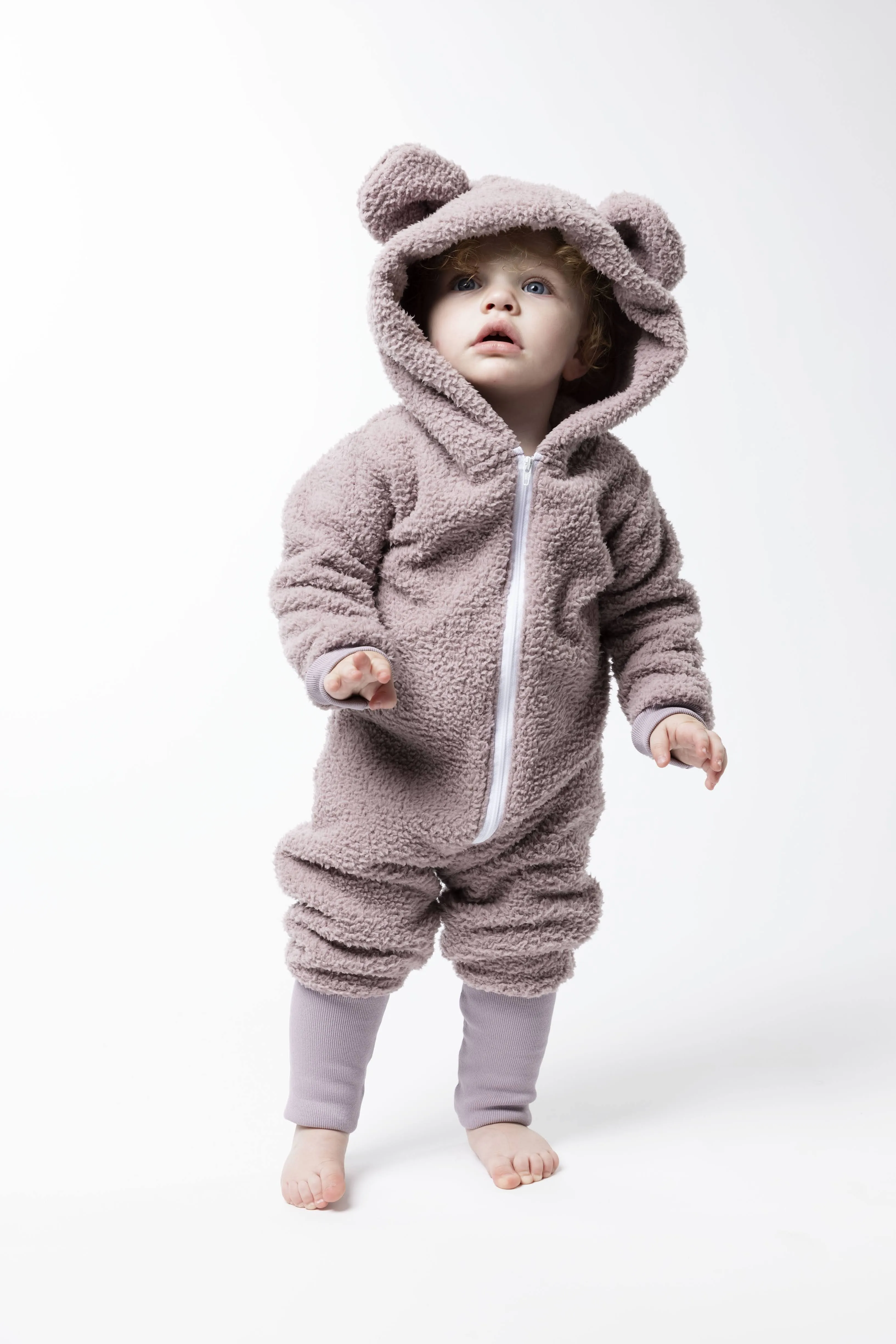Sherpa Bear Romper - Various Colors
