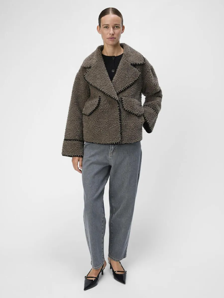 Shiren Teddy Jacket - Morel