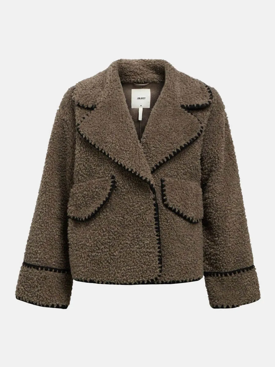 Shiren Teddy Jacket - Morel