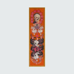 skull with snake and gold figures