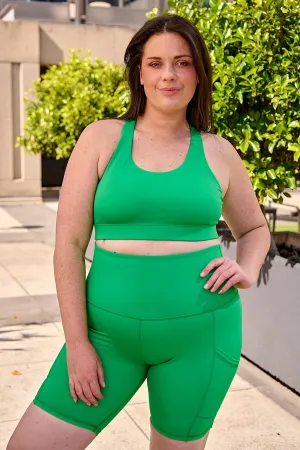 Smart Pocket Move Bike Short - Kelly Green